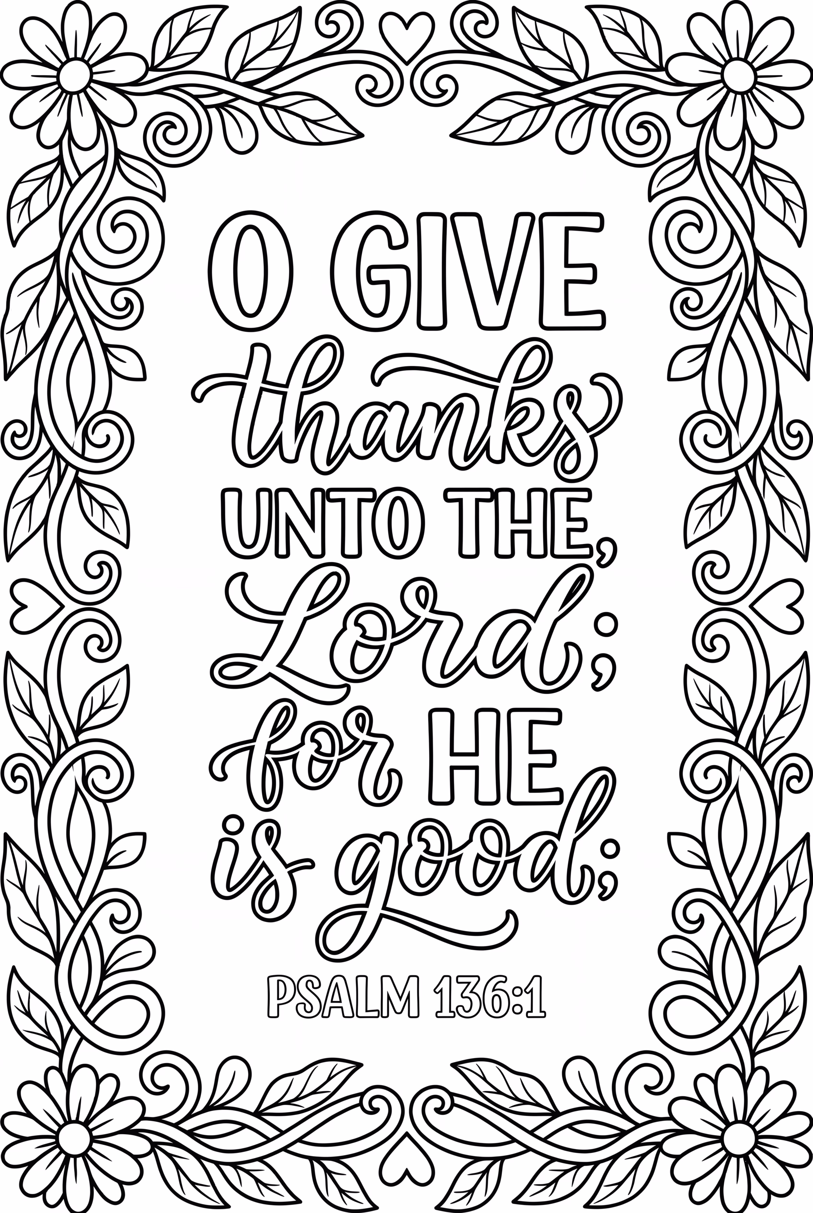 Verset Biblique en Calligraphie avec Cadre Orné