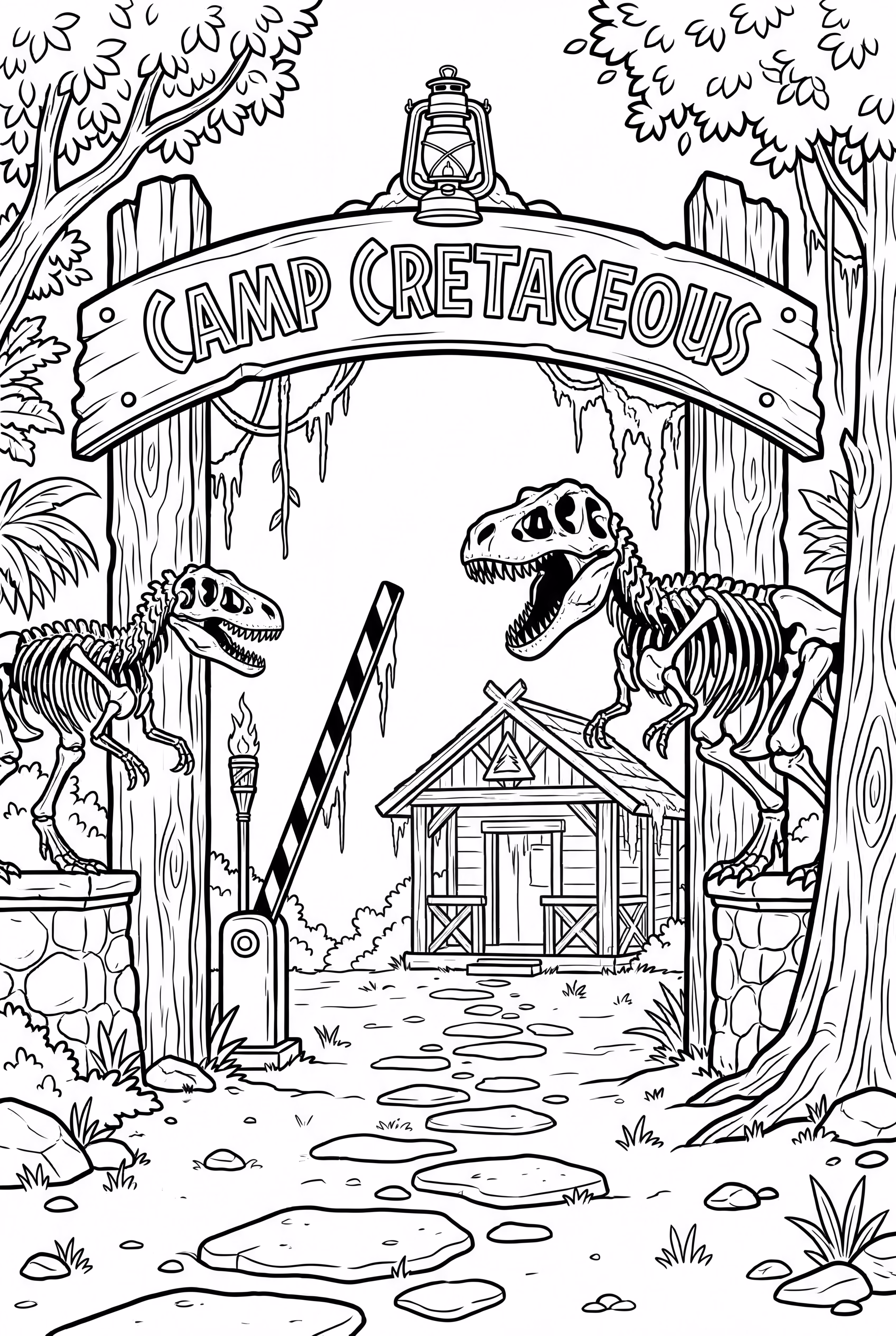 Camp Cretaceous Entrance Gate-2