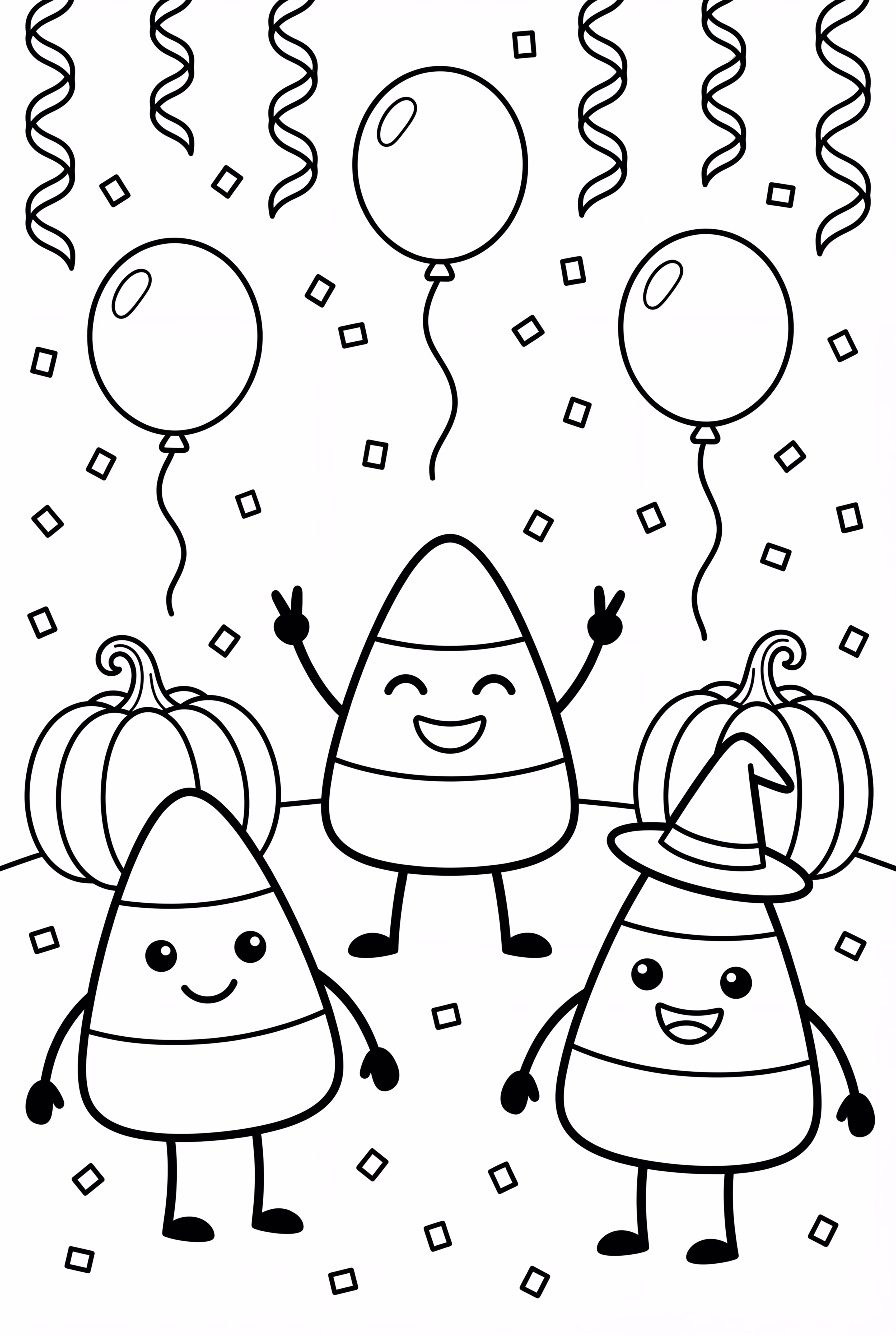 Candy Corn At A Halloween Party