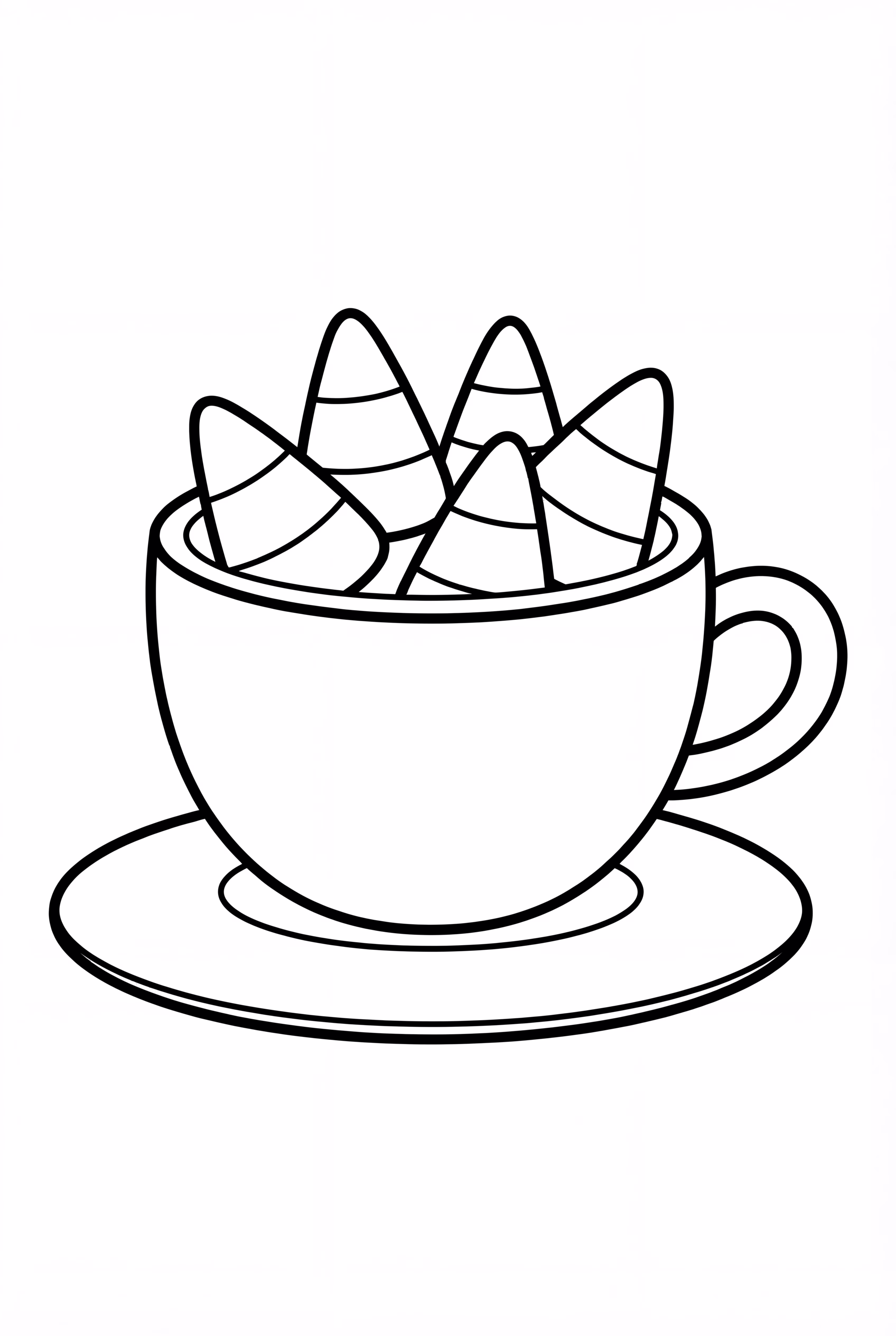 Candy Corn In A Simple Teacup