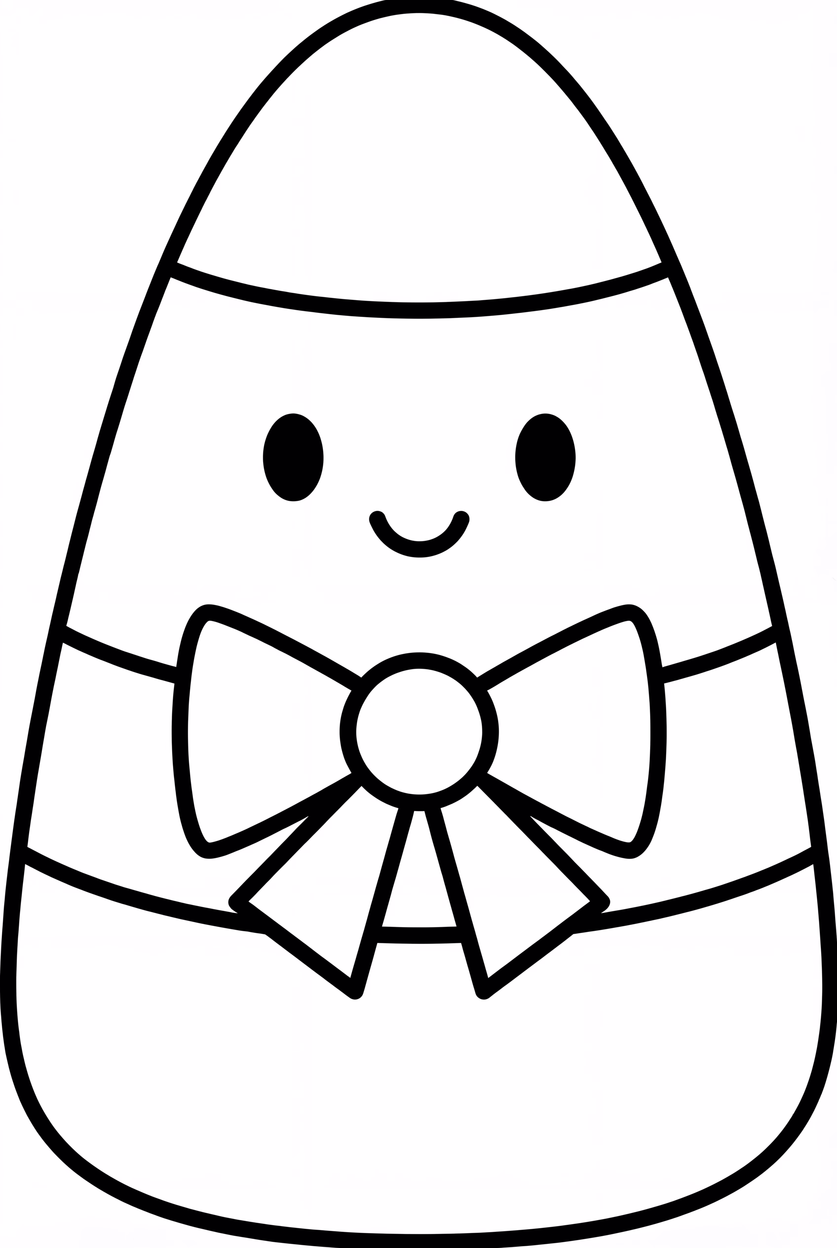 Candy Corn With A Small Bow