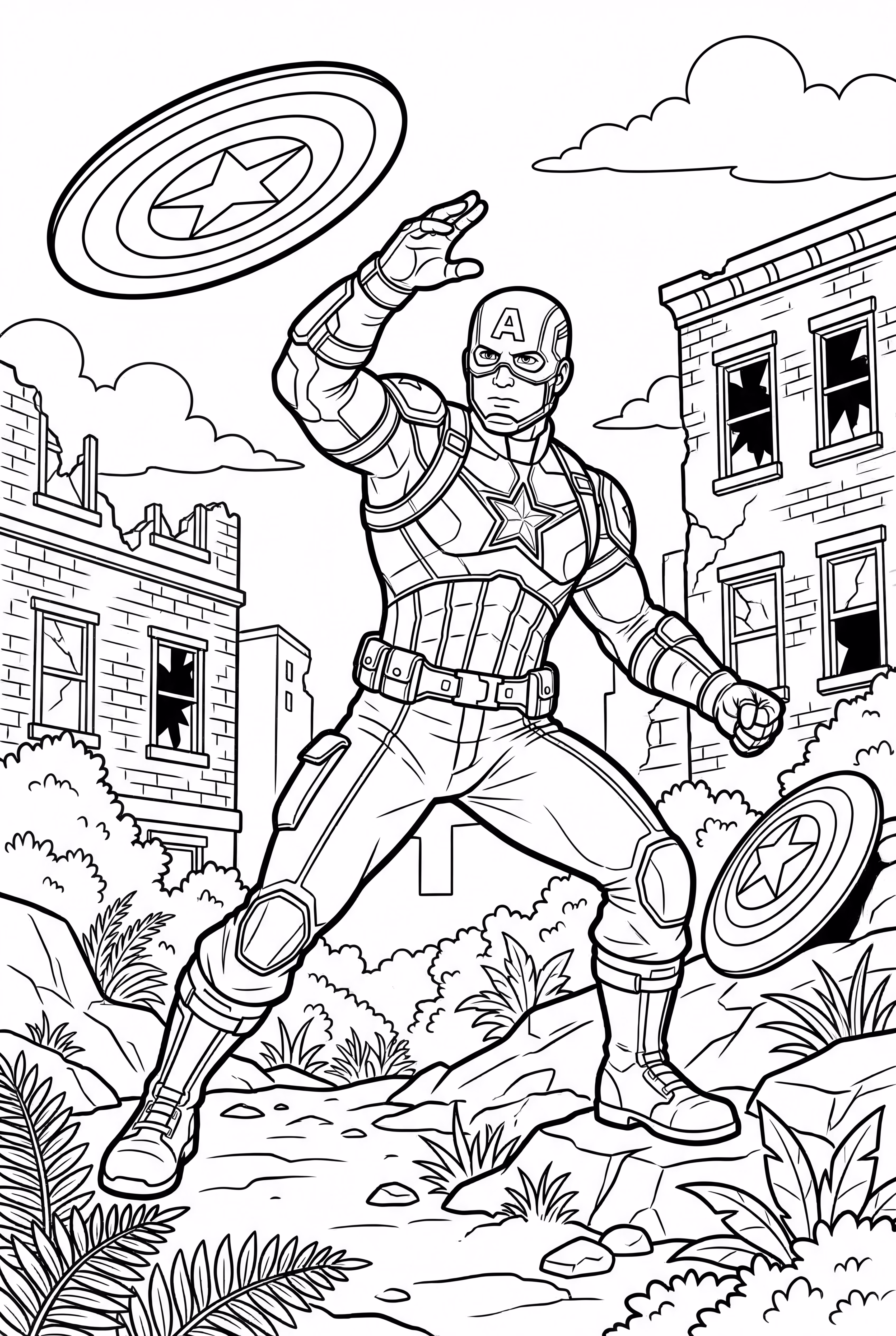 美國隊長盾牌投擲動作