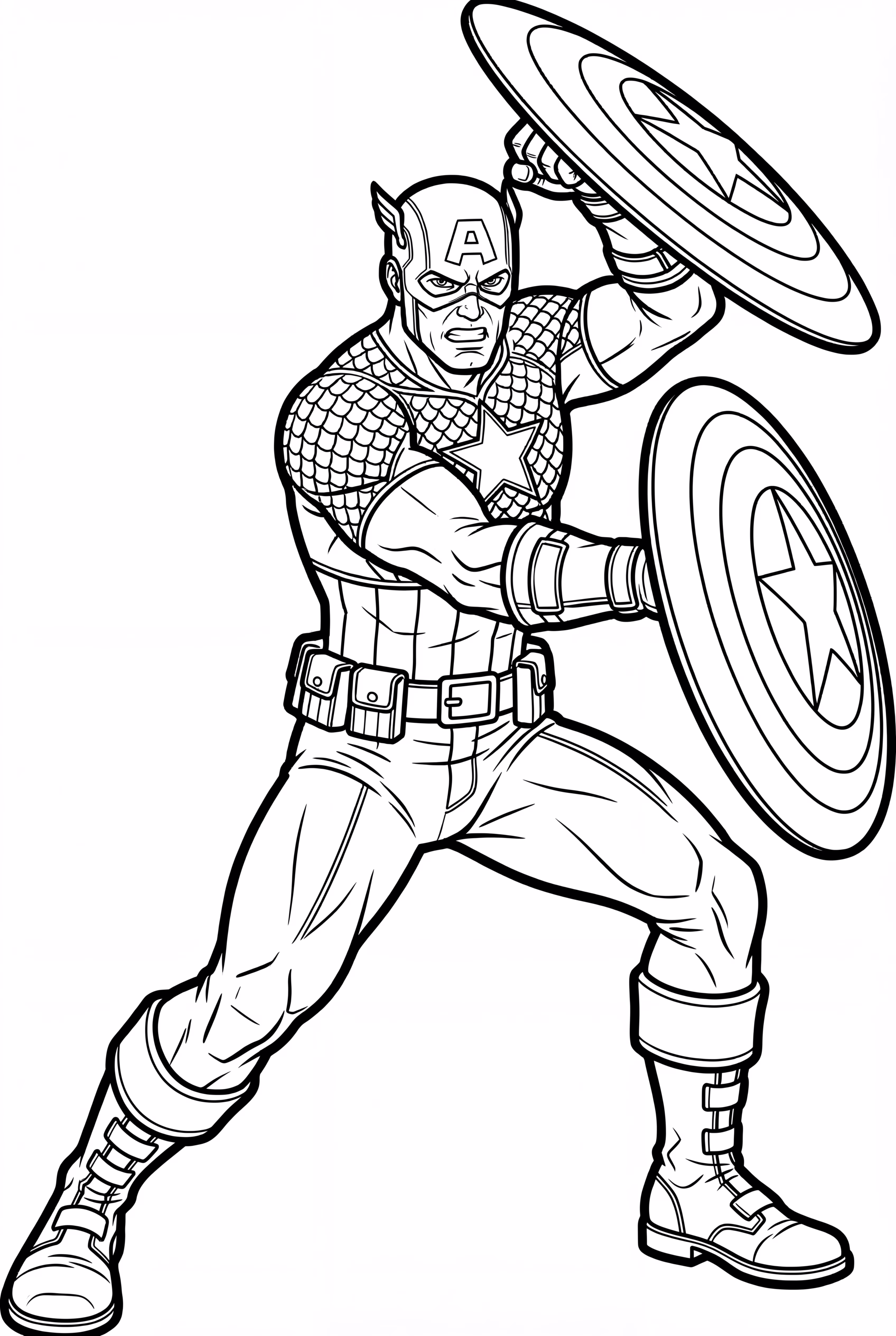 美國隊長的盾牌投擲動作