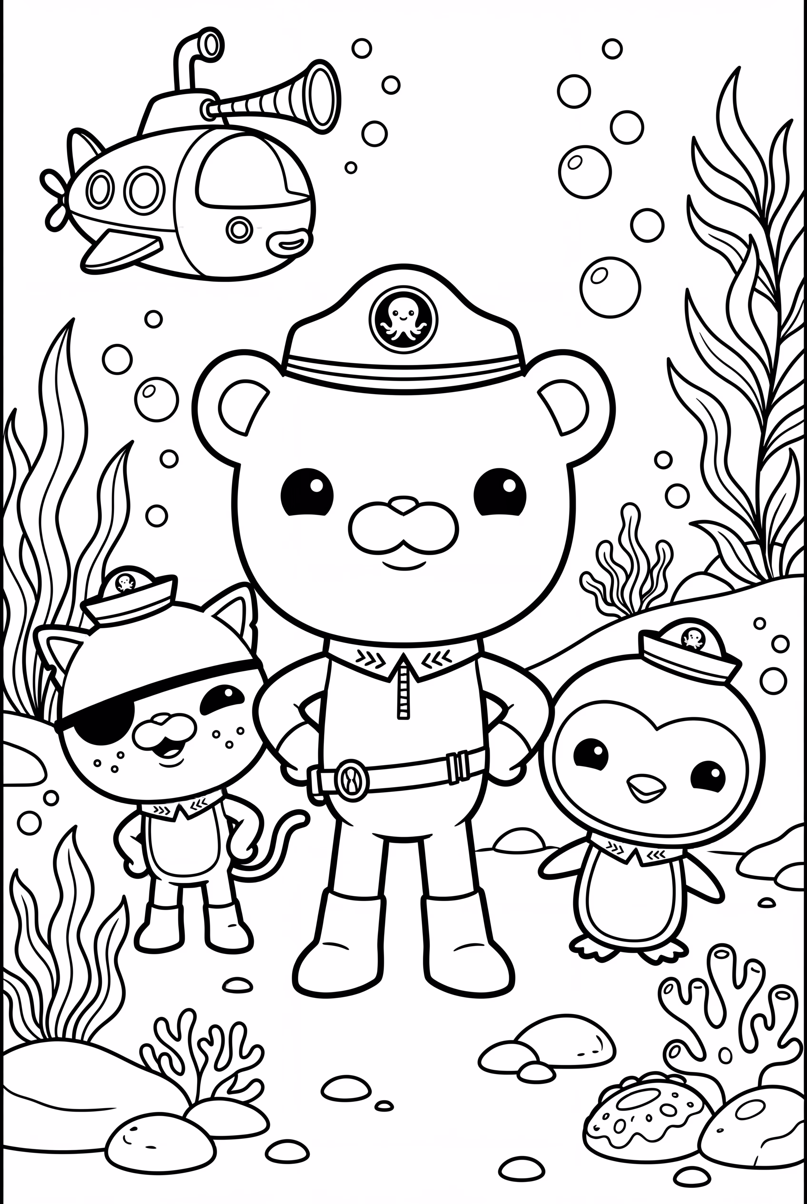 Captain Barnacles Leading The Octonauts Crew