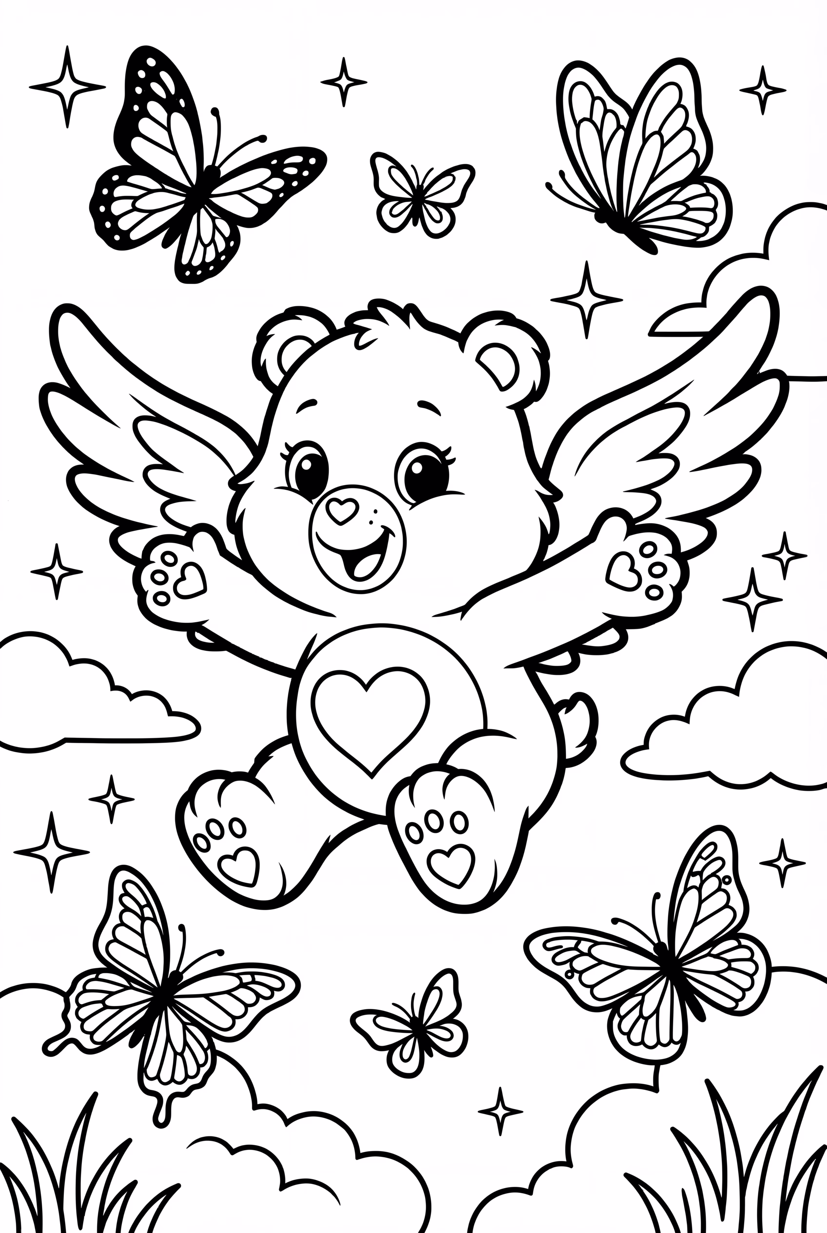 关爱熊与蝴蝶飞翔-2