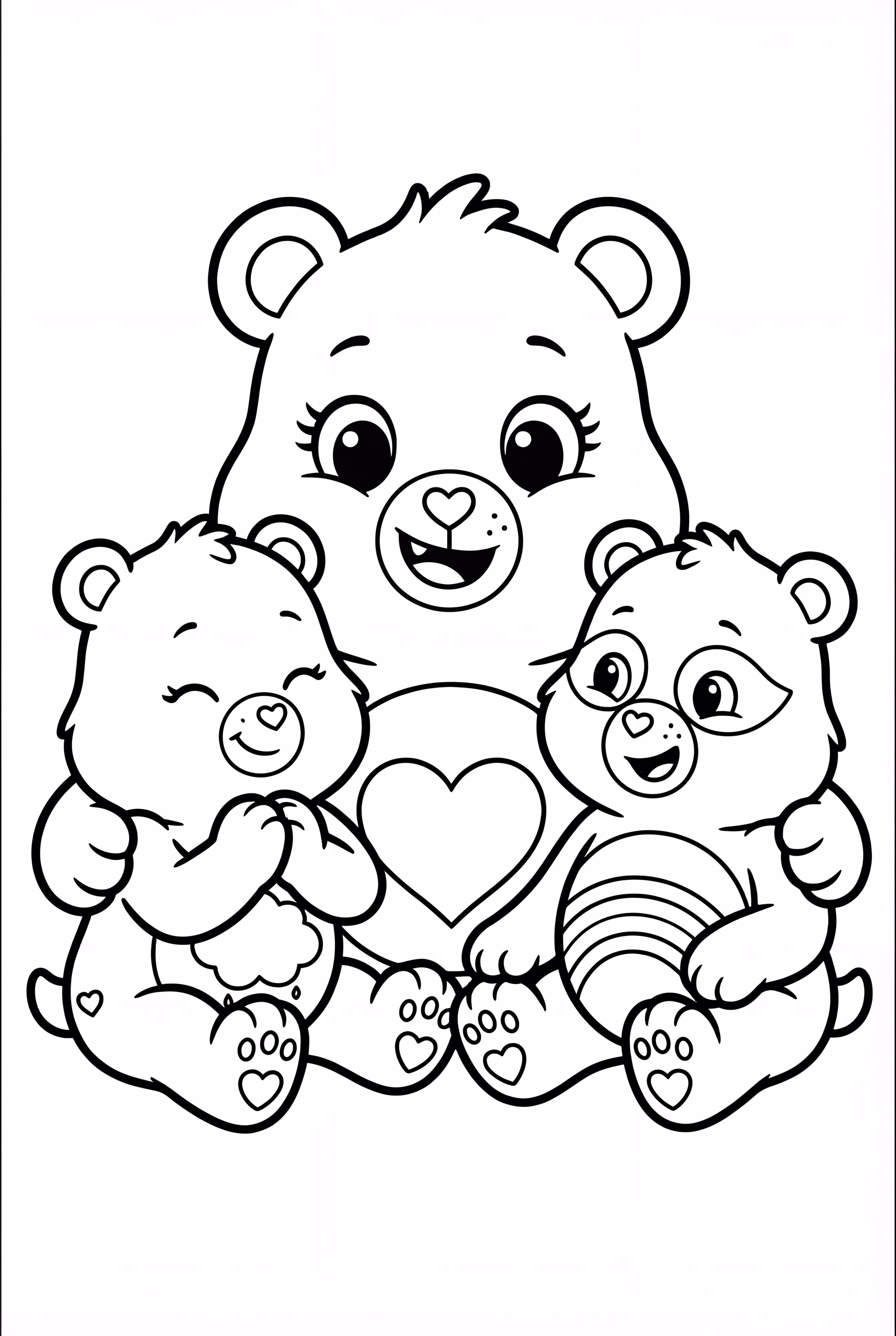 Care Bear Reading a Story to Friends