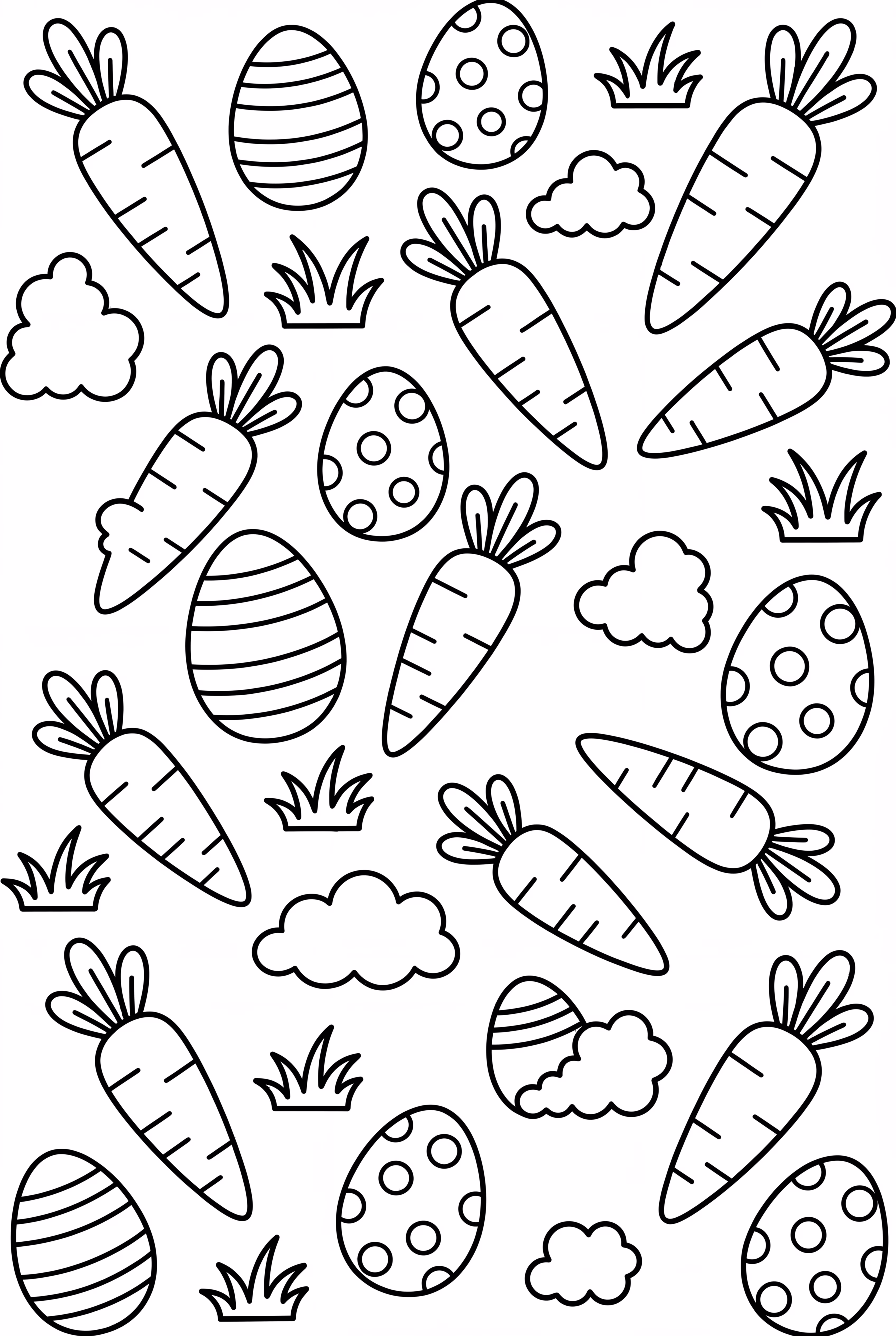 Patrón de Zanahoria para Pascua