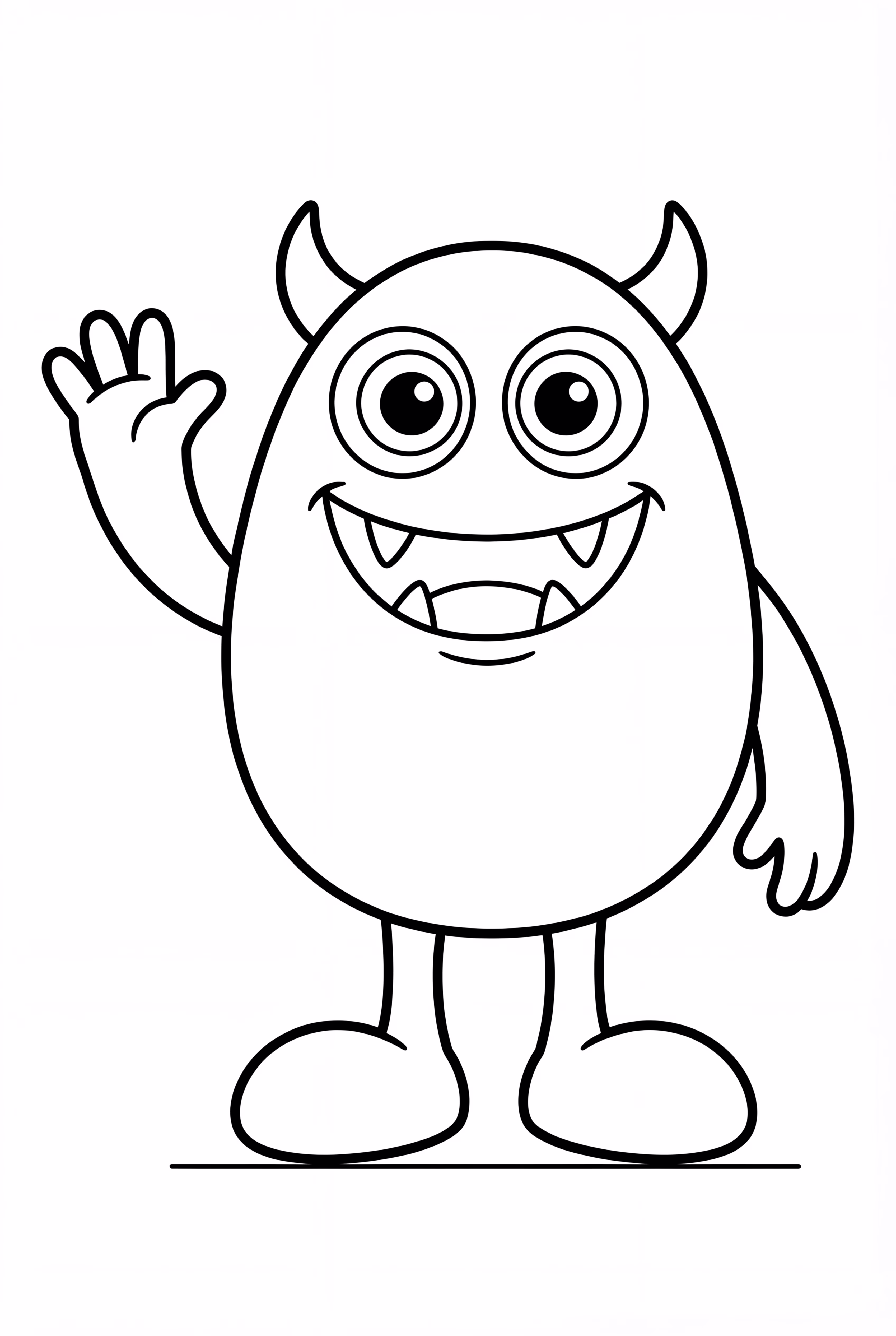 Cartoon Graffiti Monster