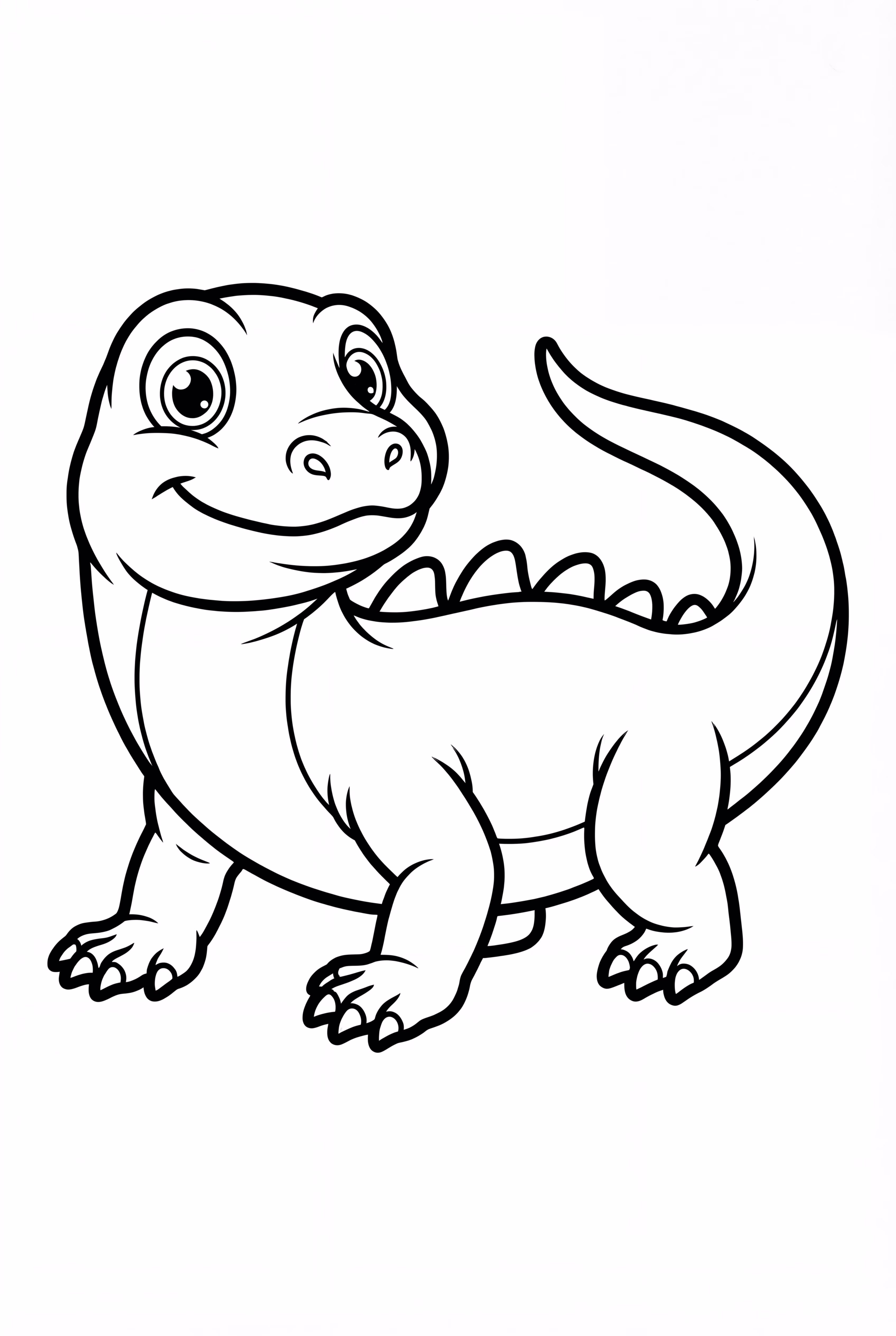 Cartoon Komodo Dragon