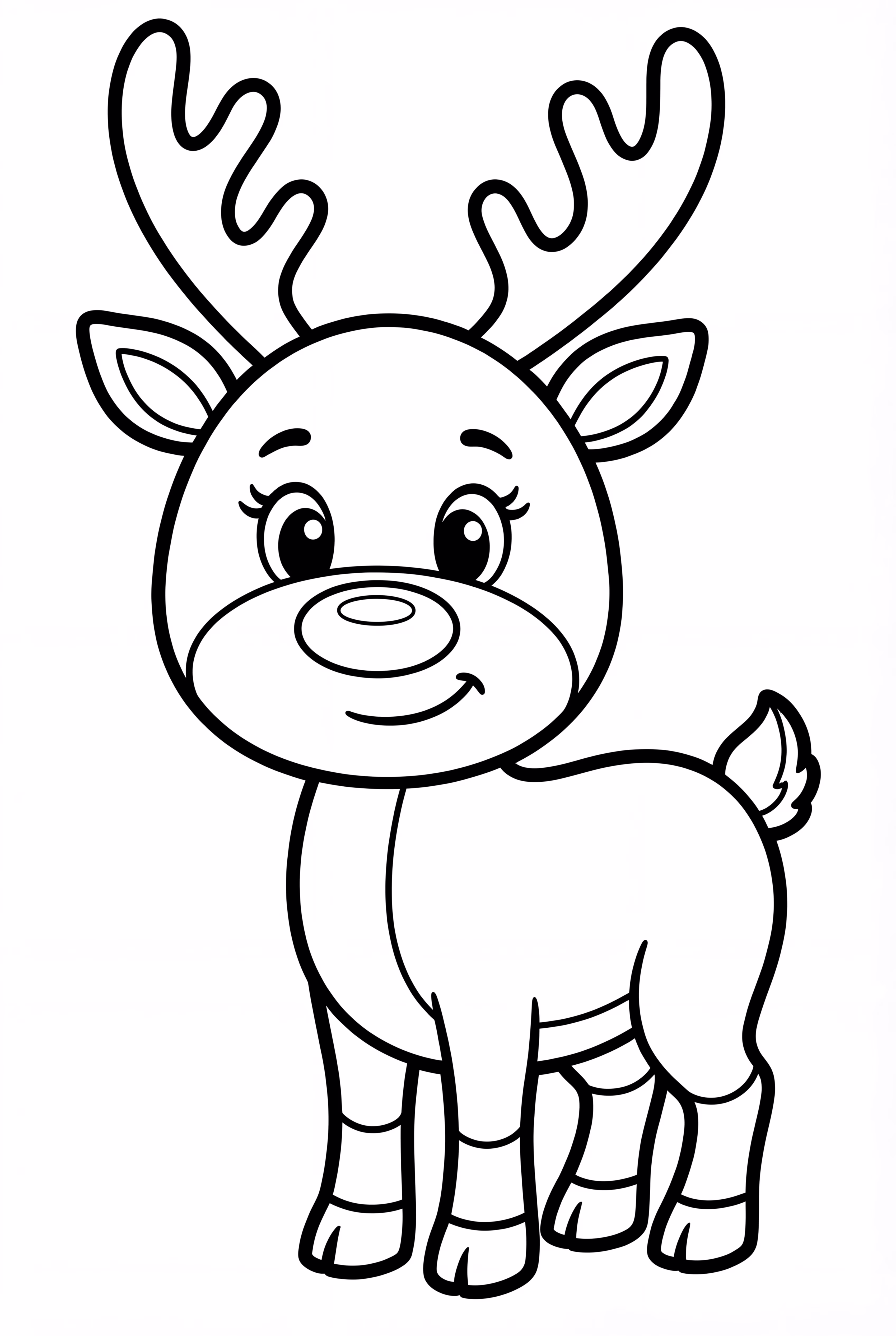 cartoon reindeer