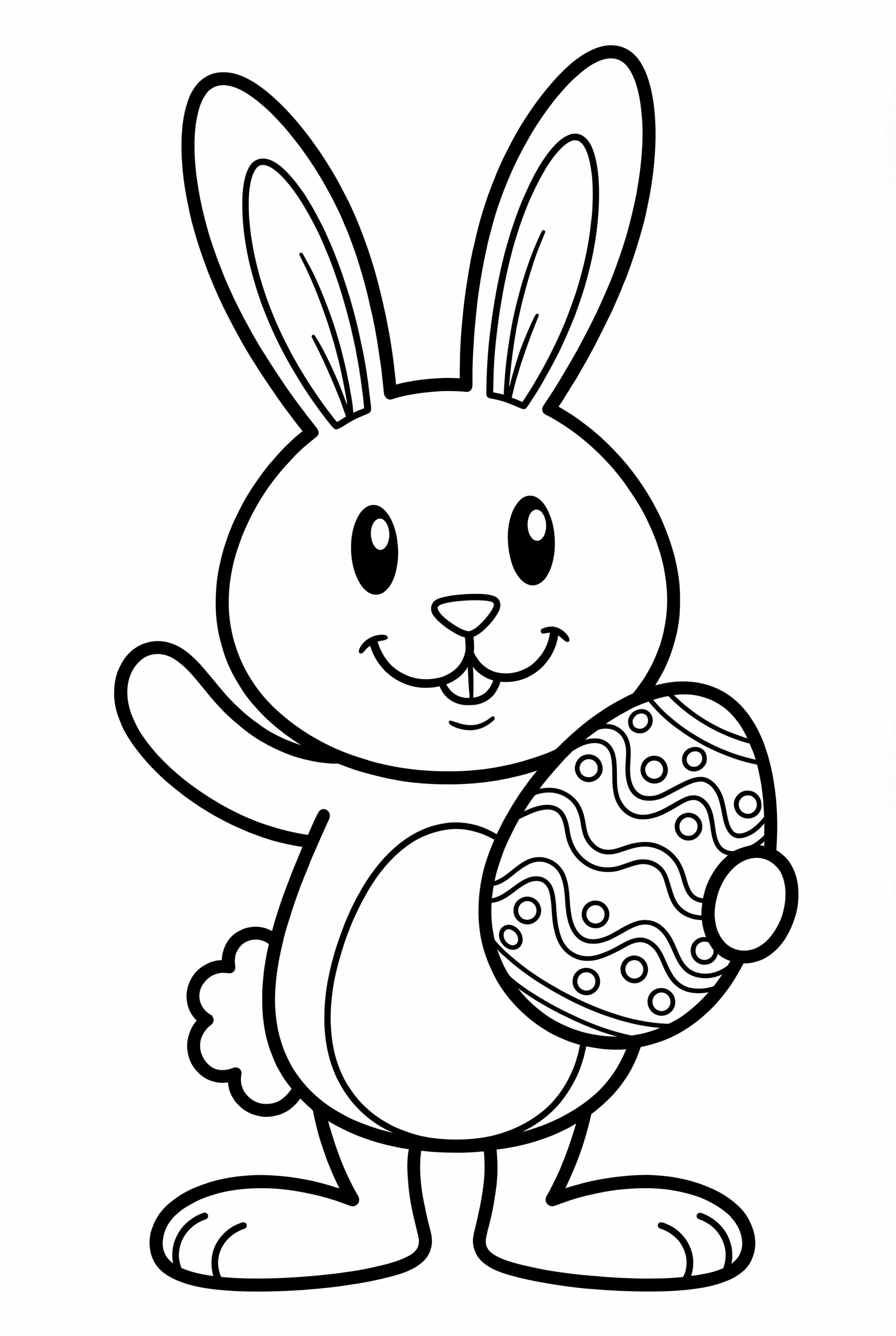 Cartoon Style Easter Bunny