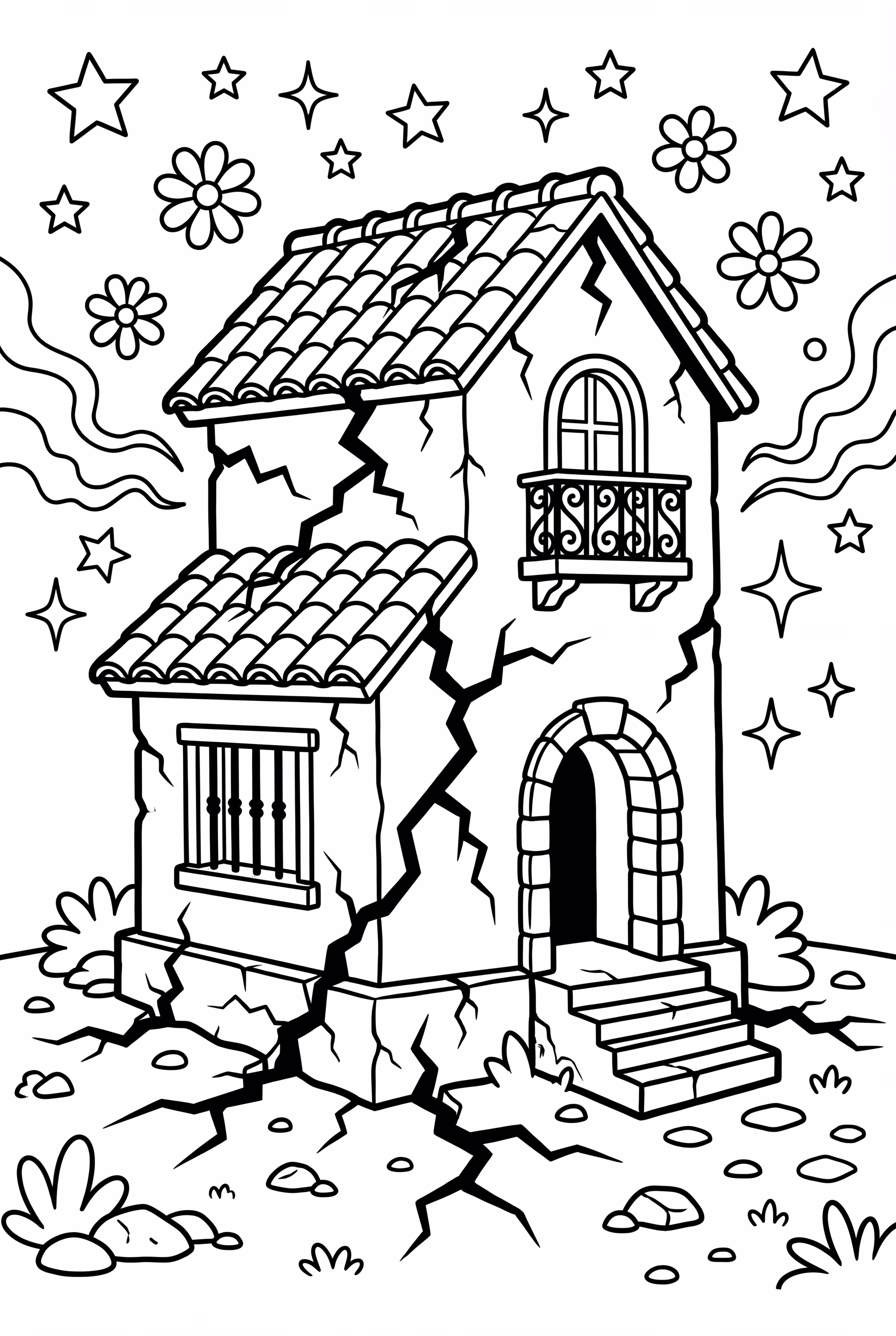 エンカントのカシータのひび割れた壁