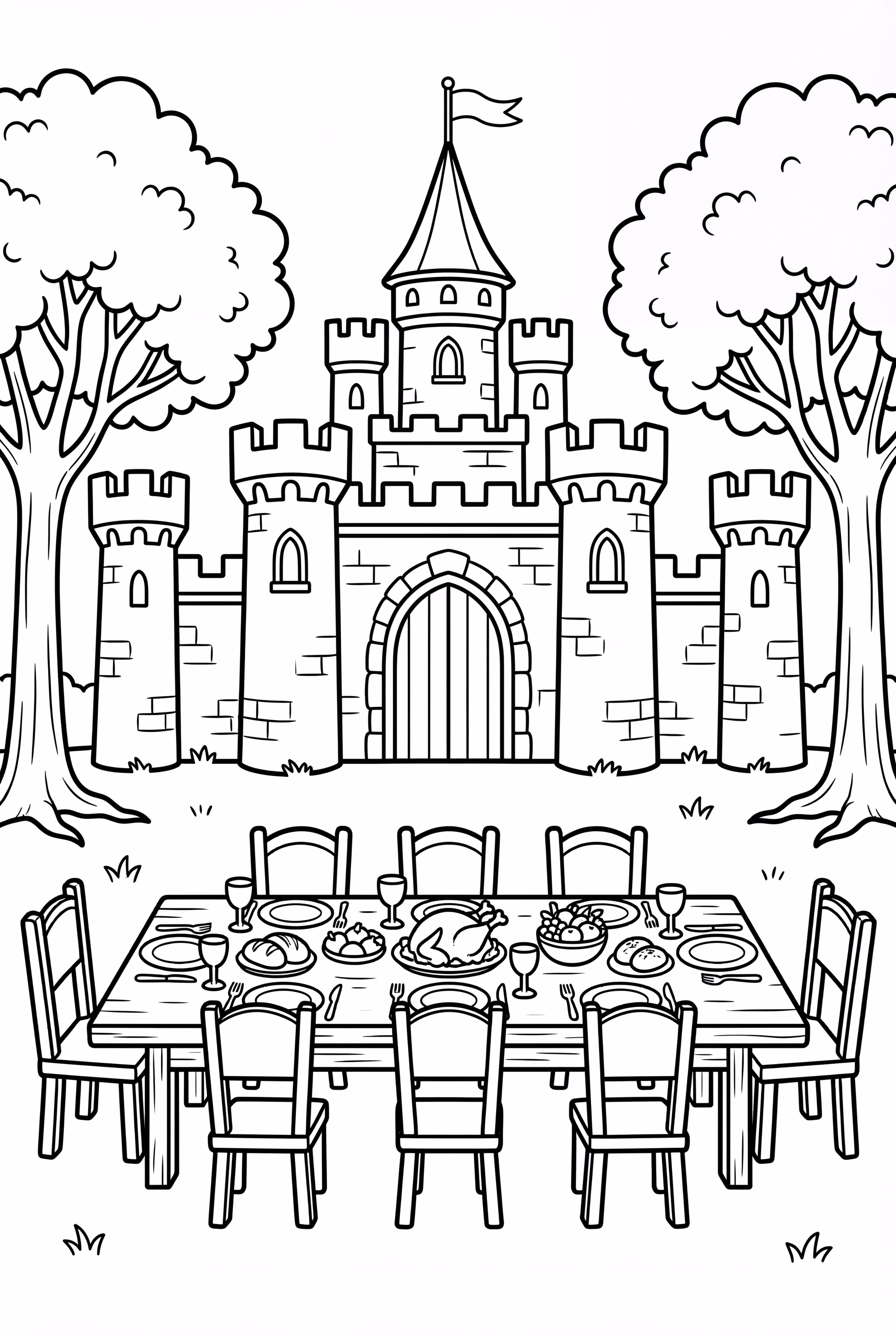 Castle Banquet Hall Feast