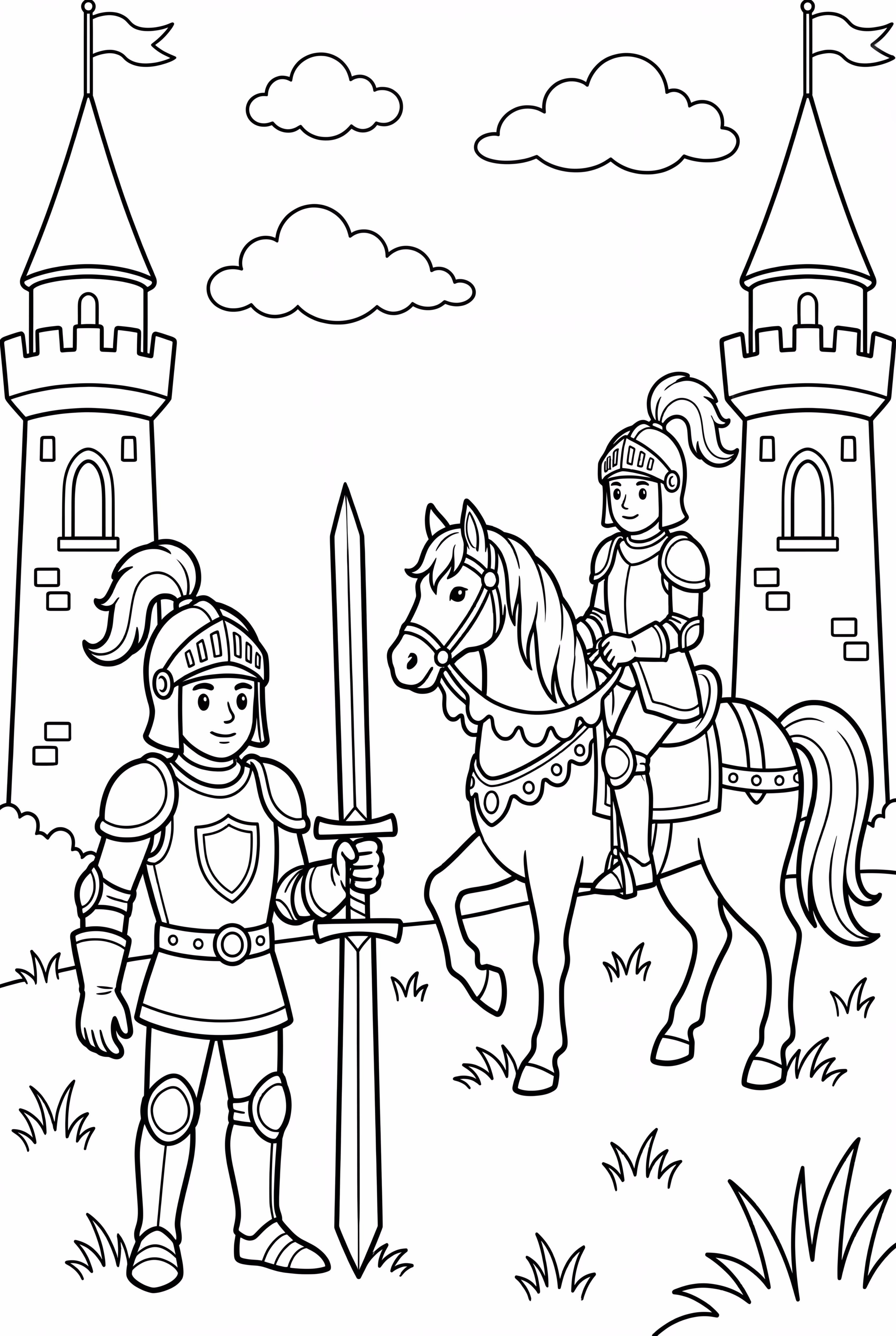 Castle Knight Tournament Scene