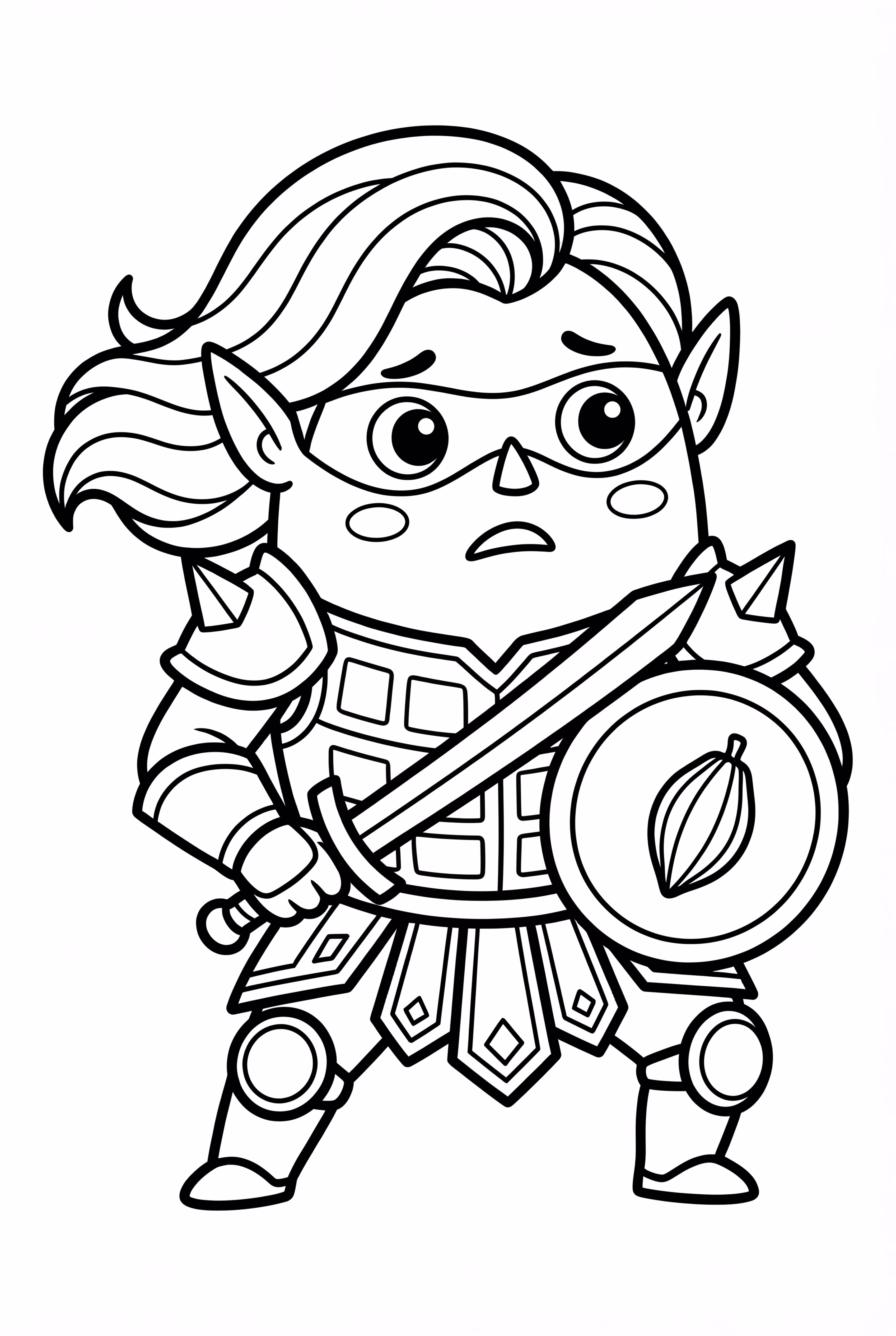 Cautious Dark Cacao Warrior