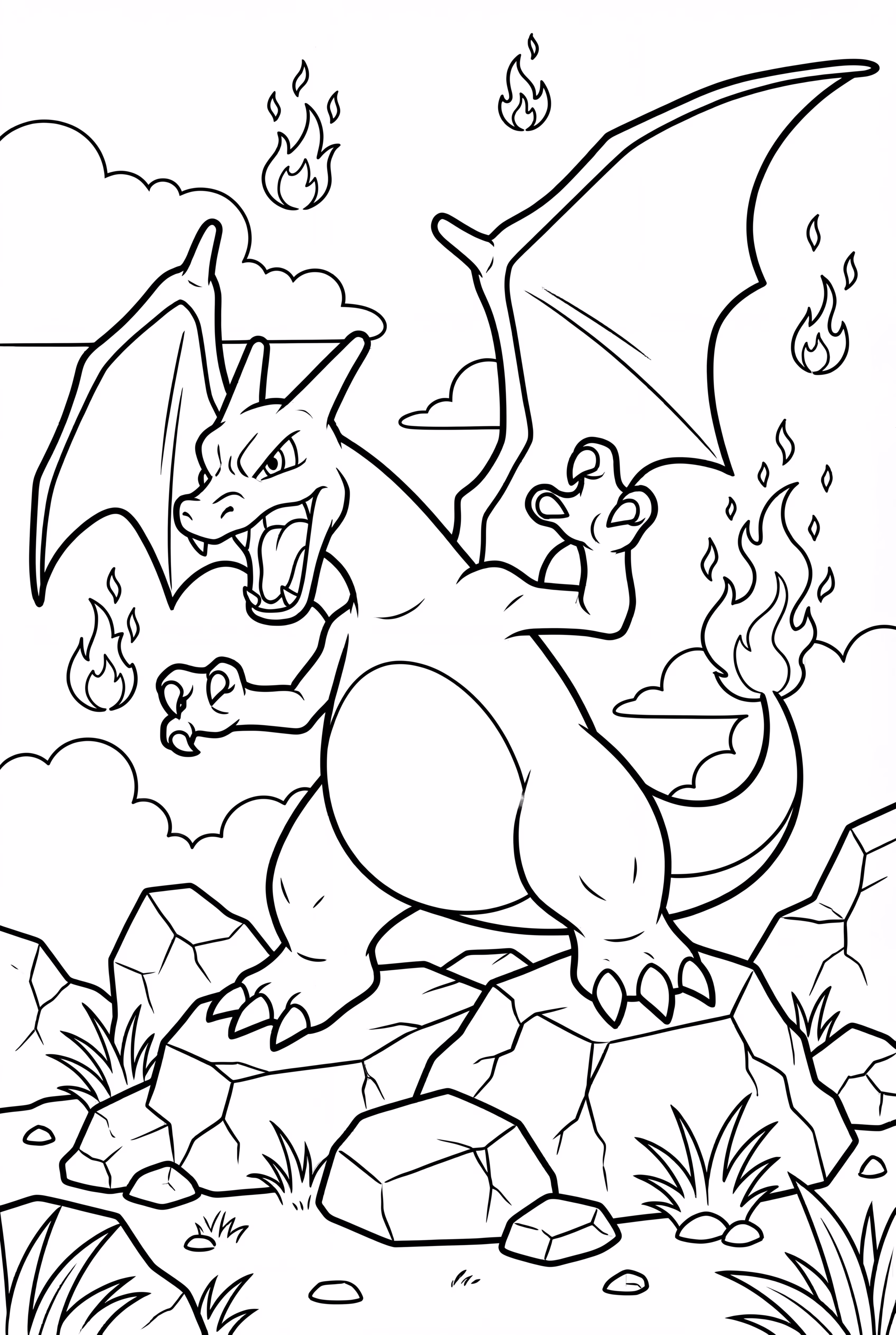 전투 자세의 리자몽-2