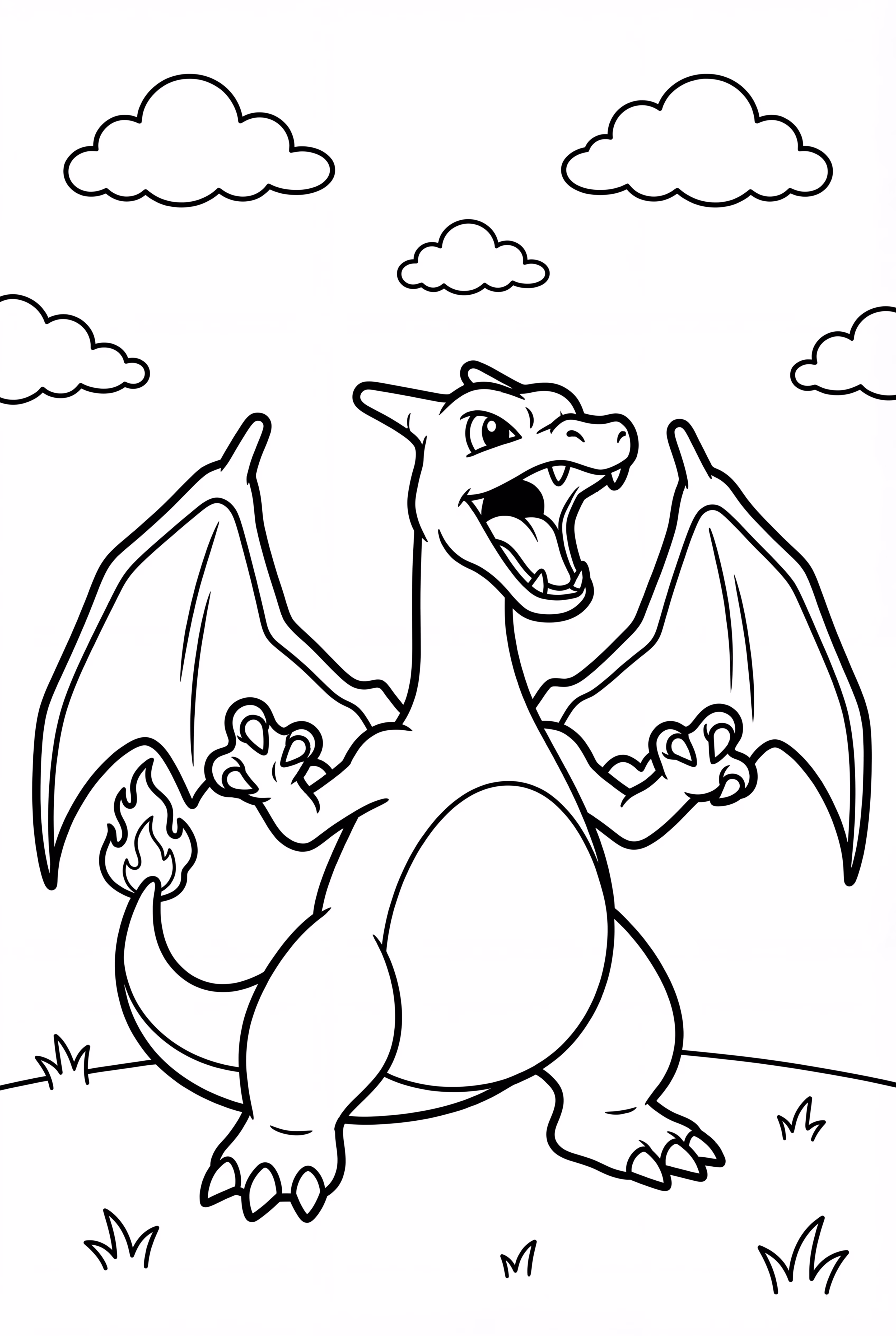 charizard standing with wings open