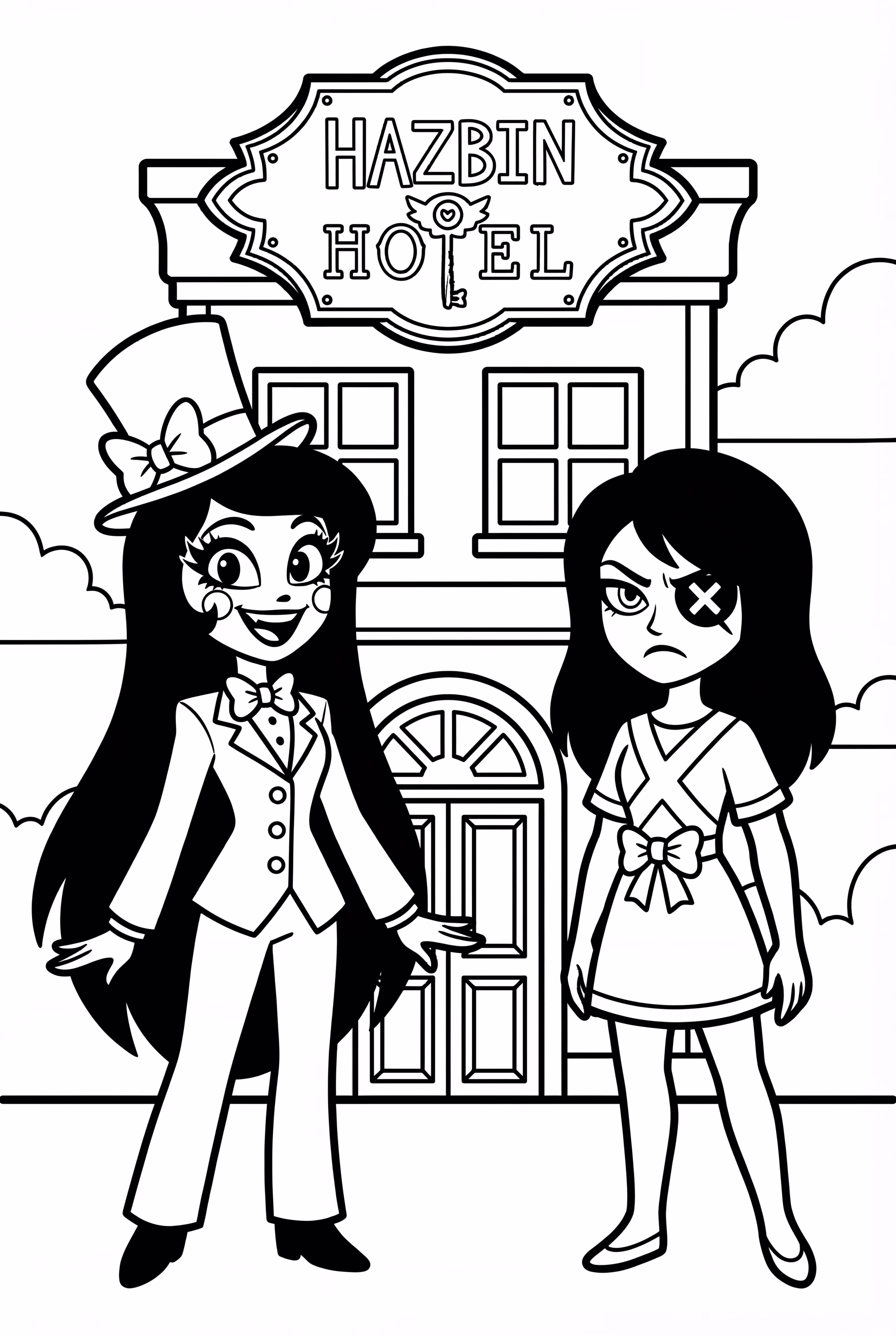 Charlie y Vaggie en el Hotel Hazbin