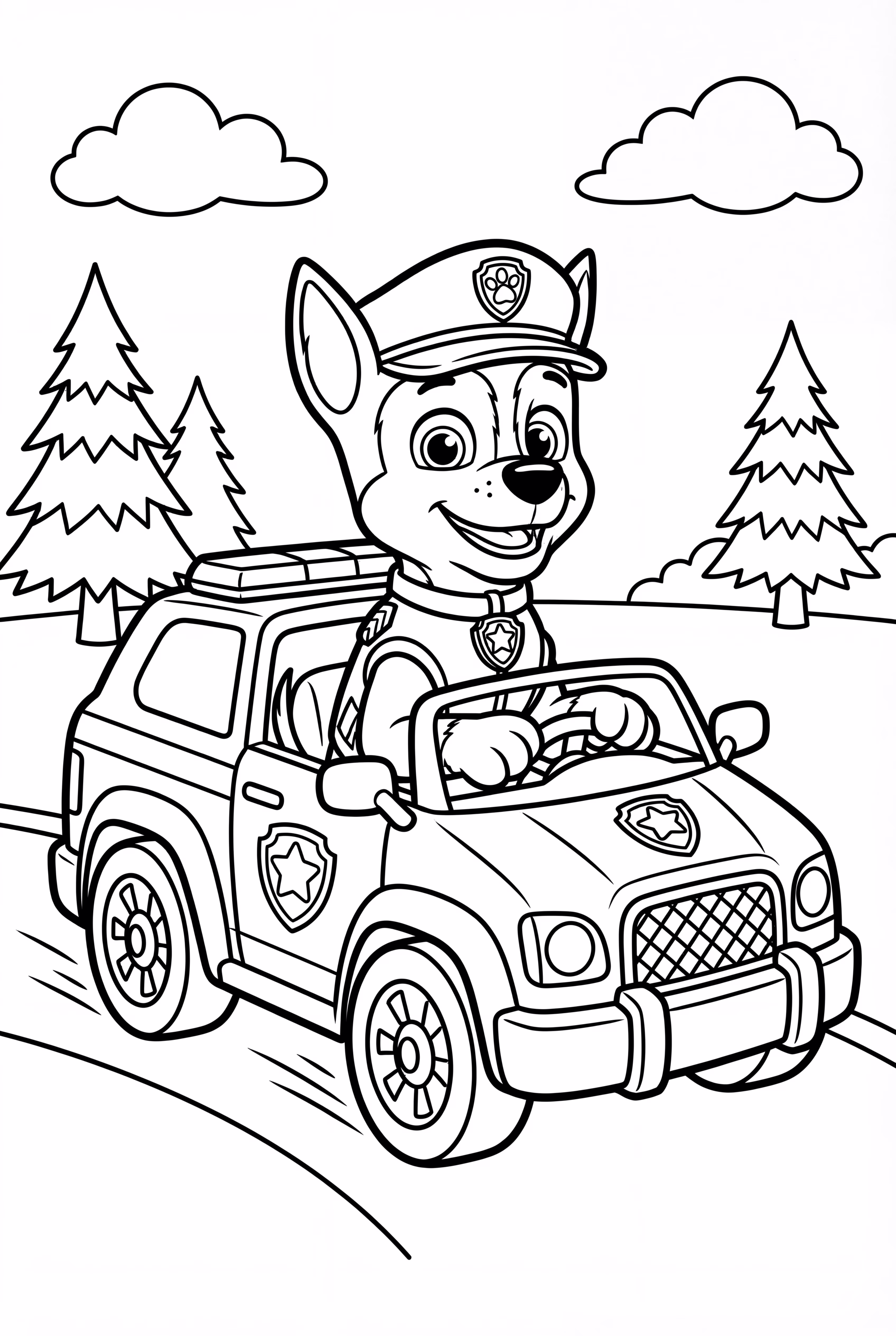 Chase Patrulha Canina Perseguição de Carro de Polícia