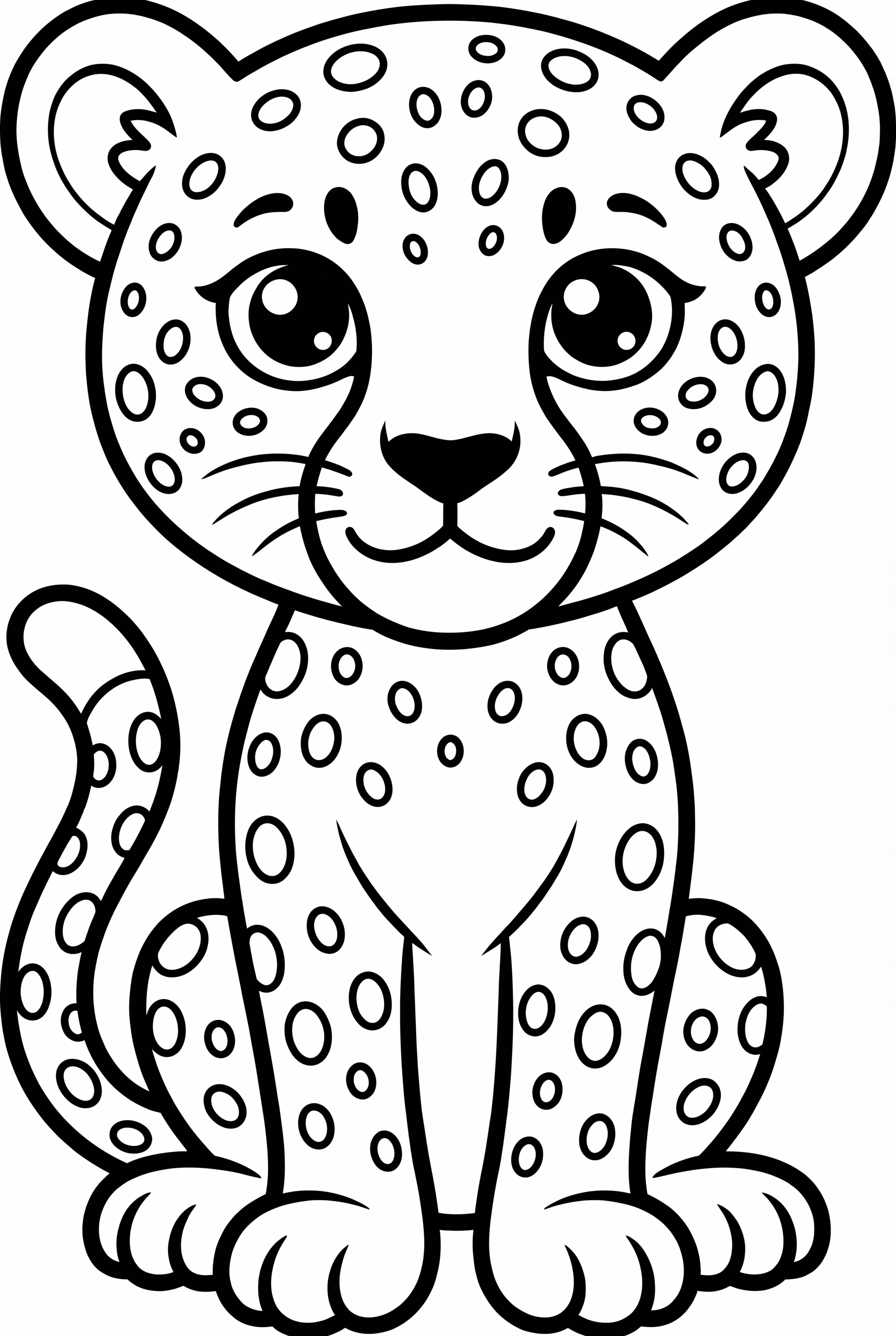 guepardo en pose adorable