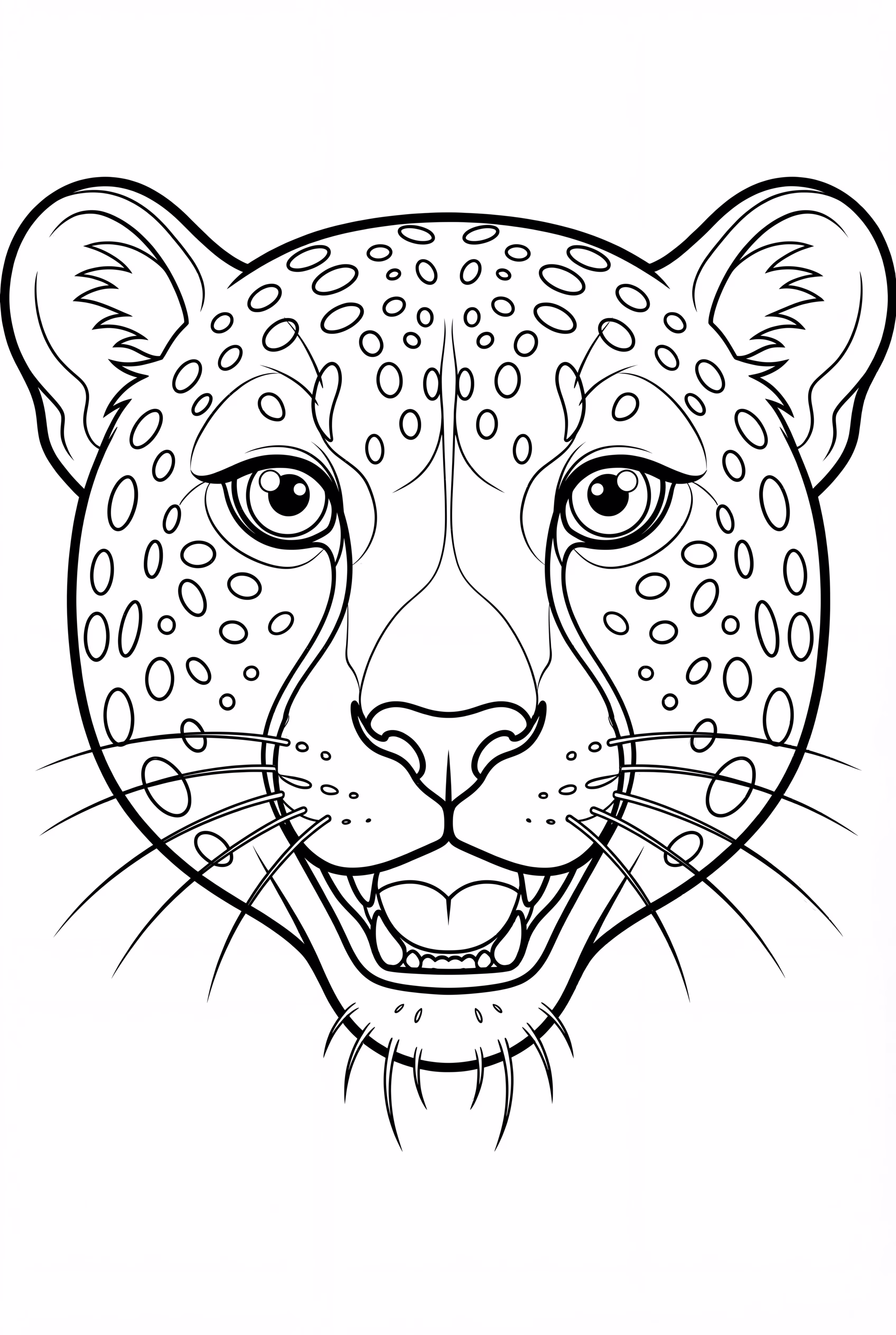 cheetah face smile