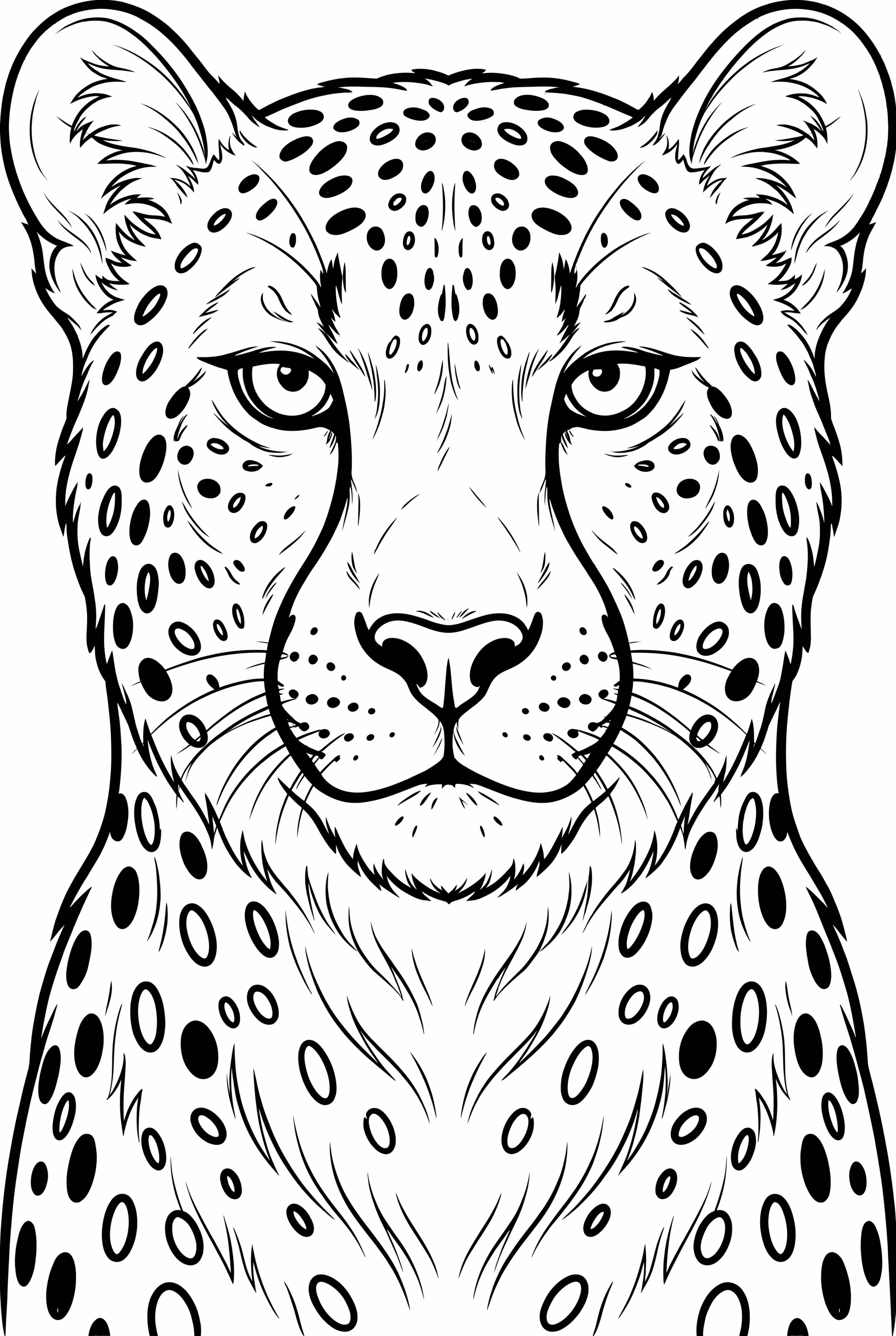 cheetah realistic portrait
