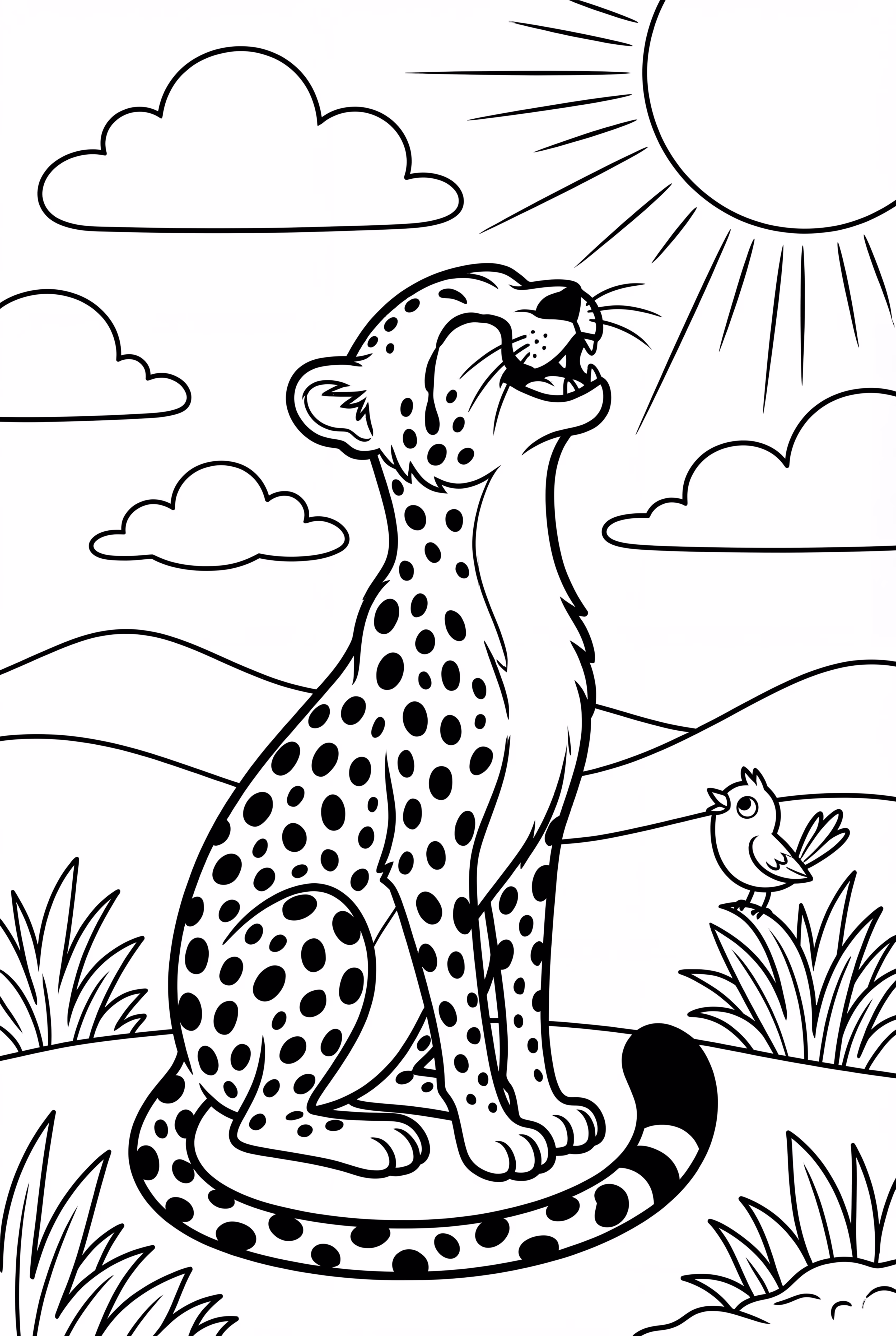 cheetah sunset watch