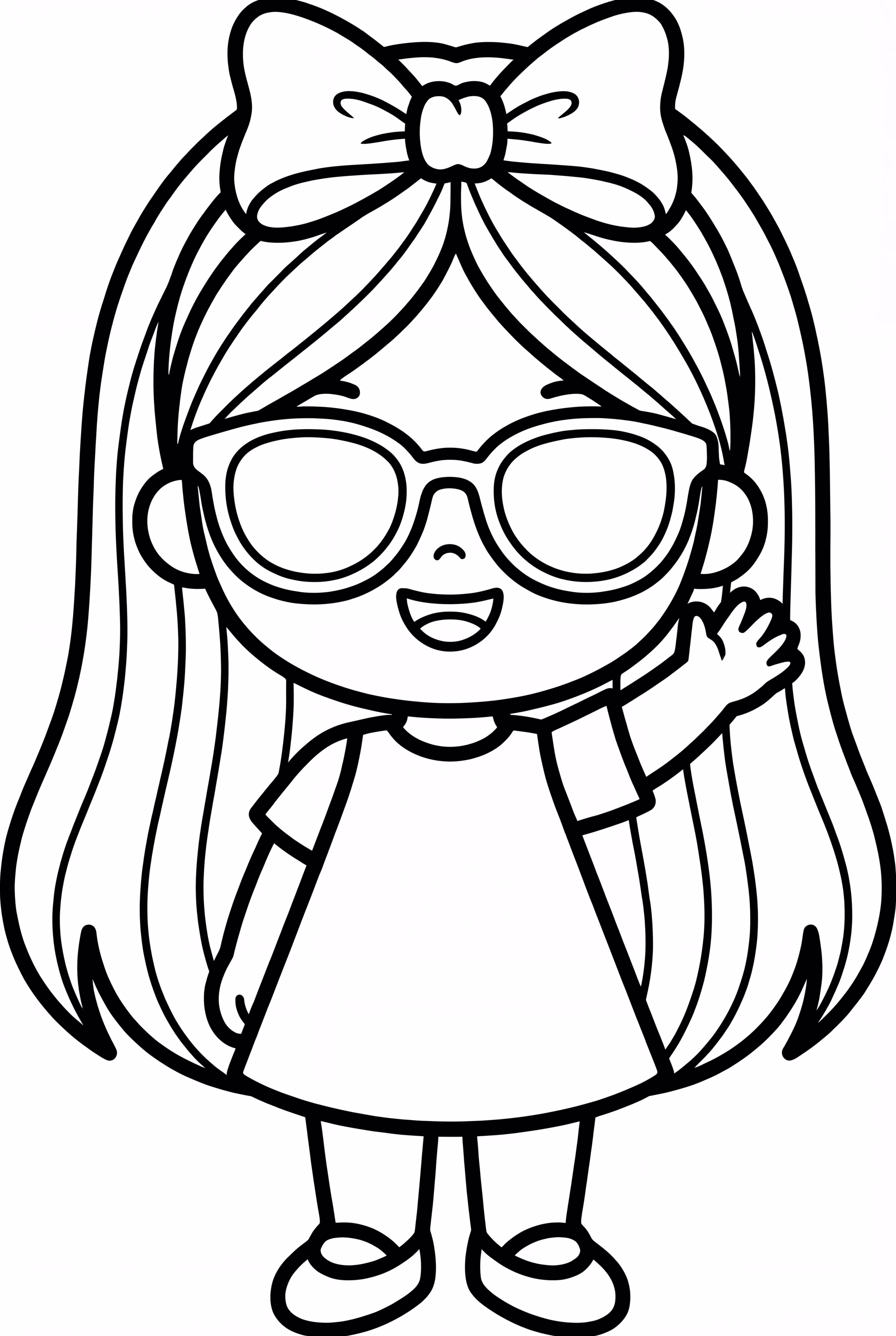 可爱版Lady Gaga招手