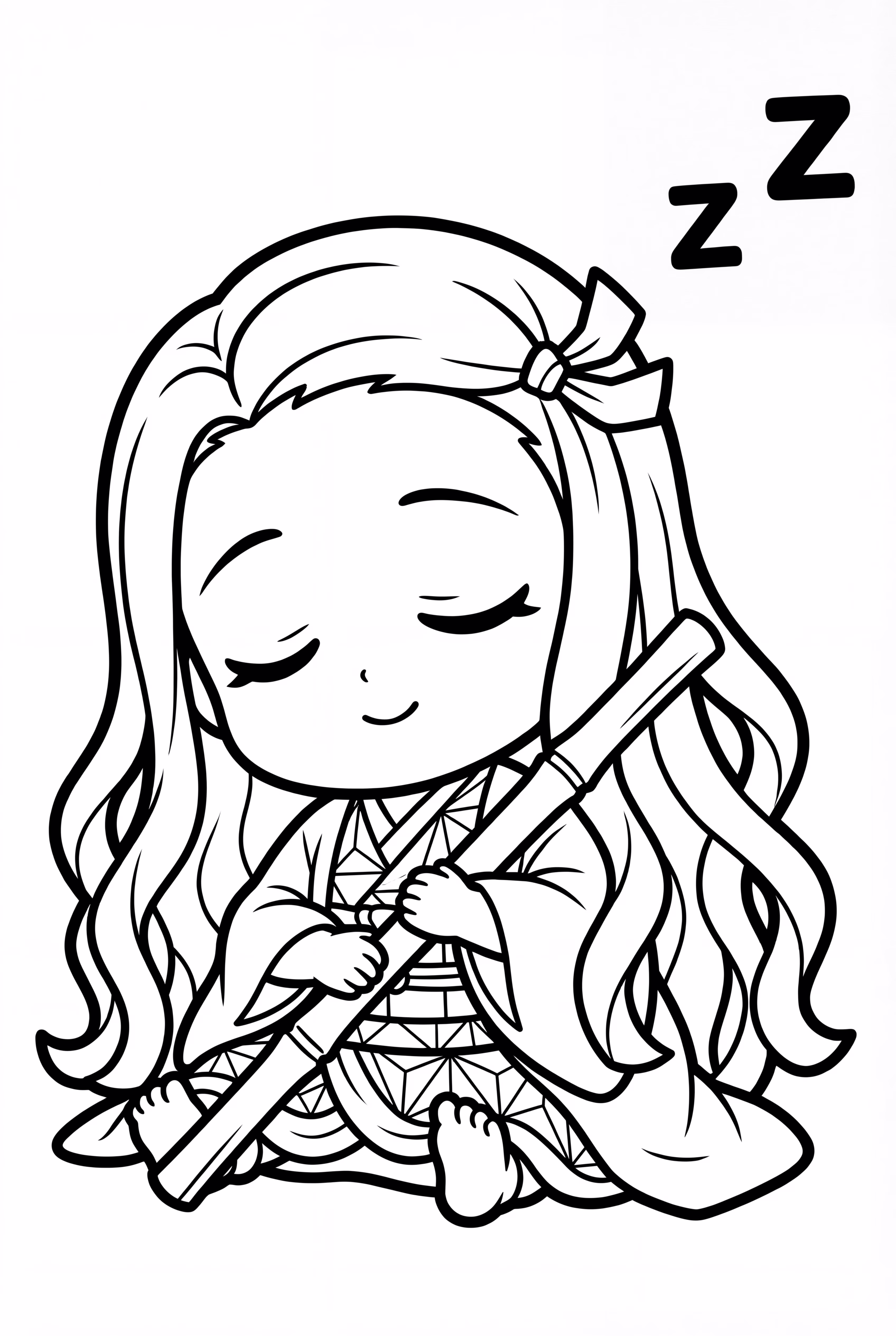 Chibi Nezuko Sleeping Soundly