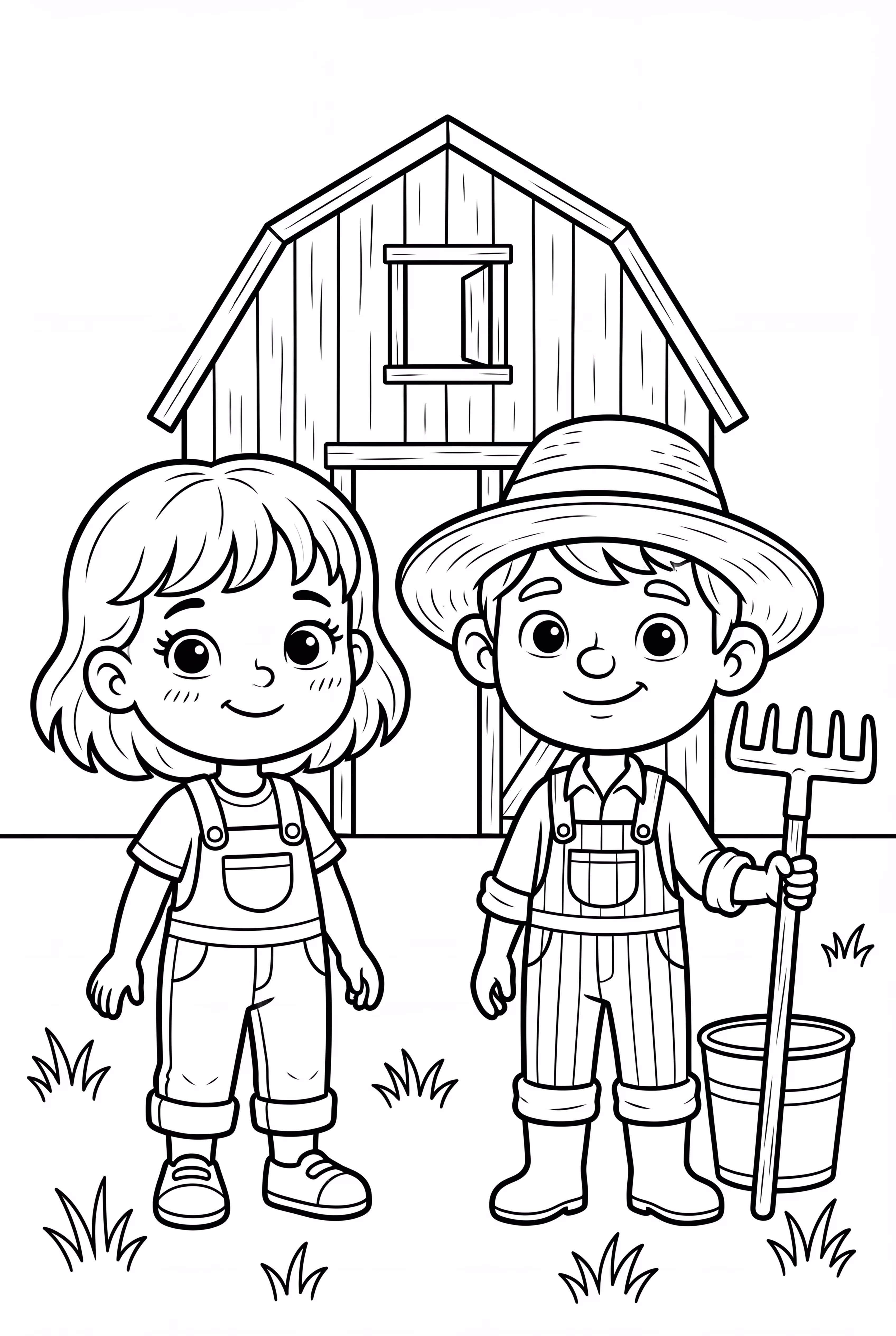 Children Visiting a Farm