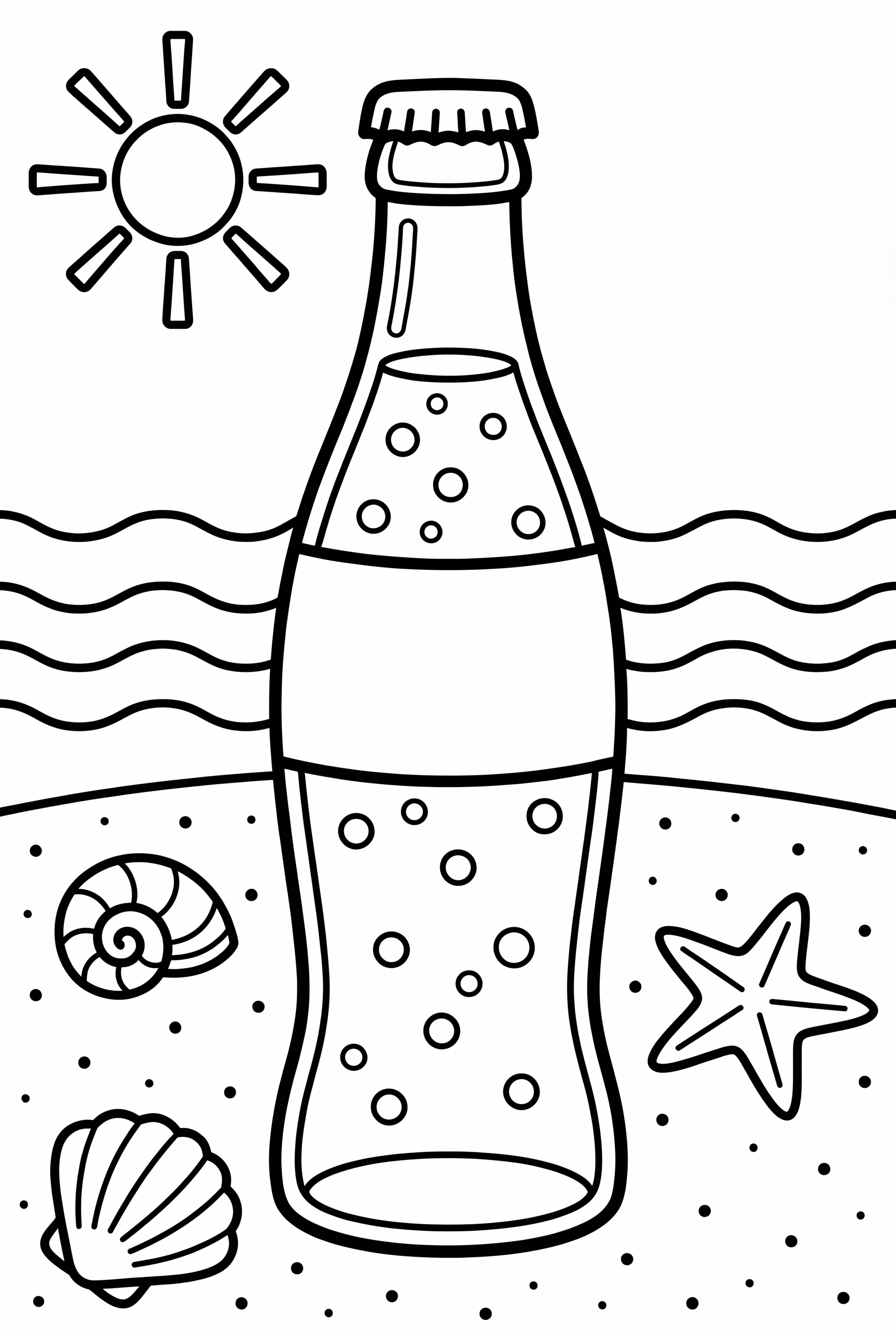 Chilled Soda Pop On The Beach