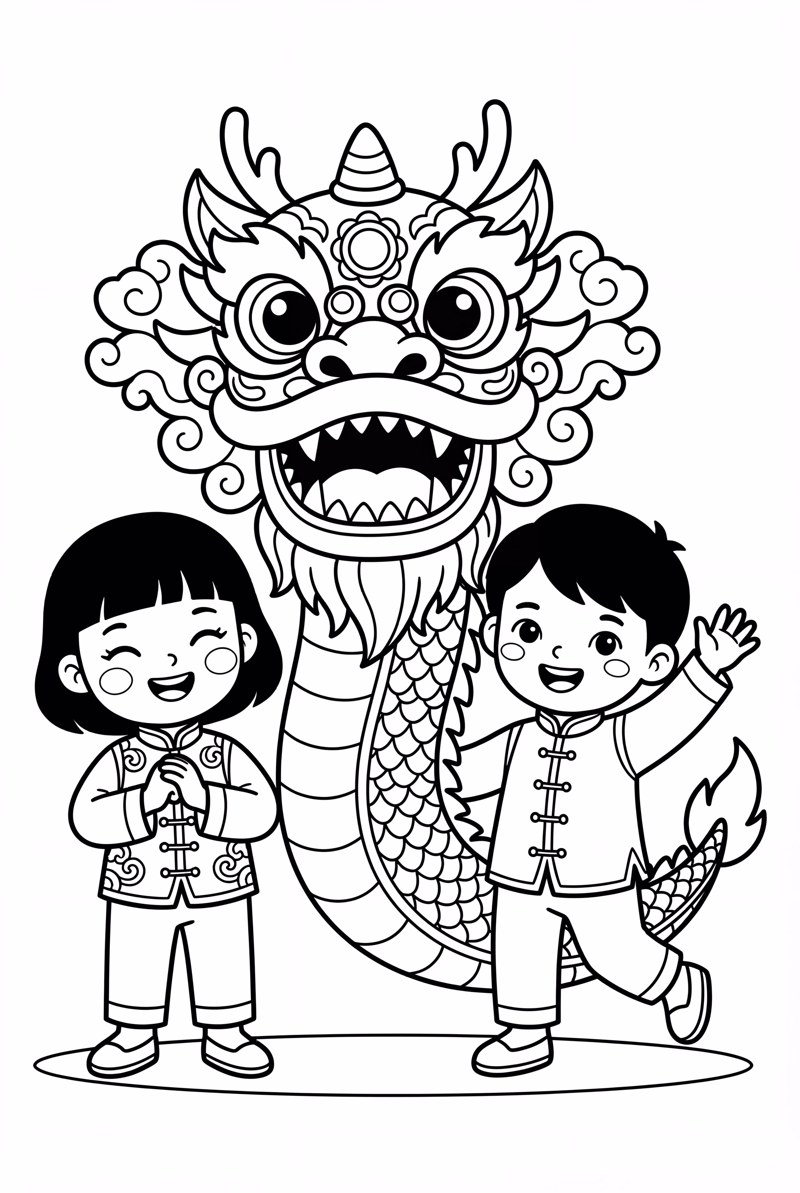 Chinese New Year Dragon Dance Parade