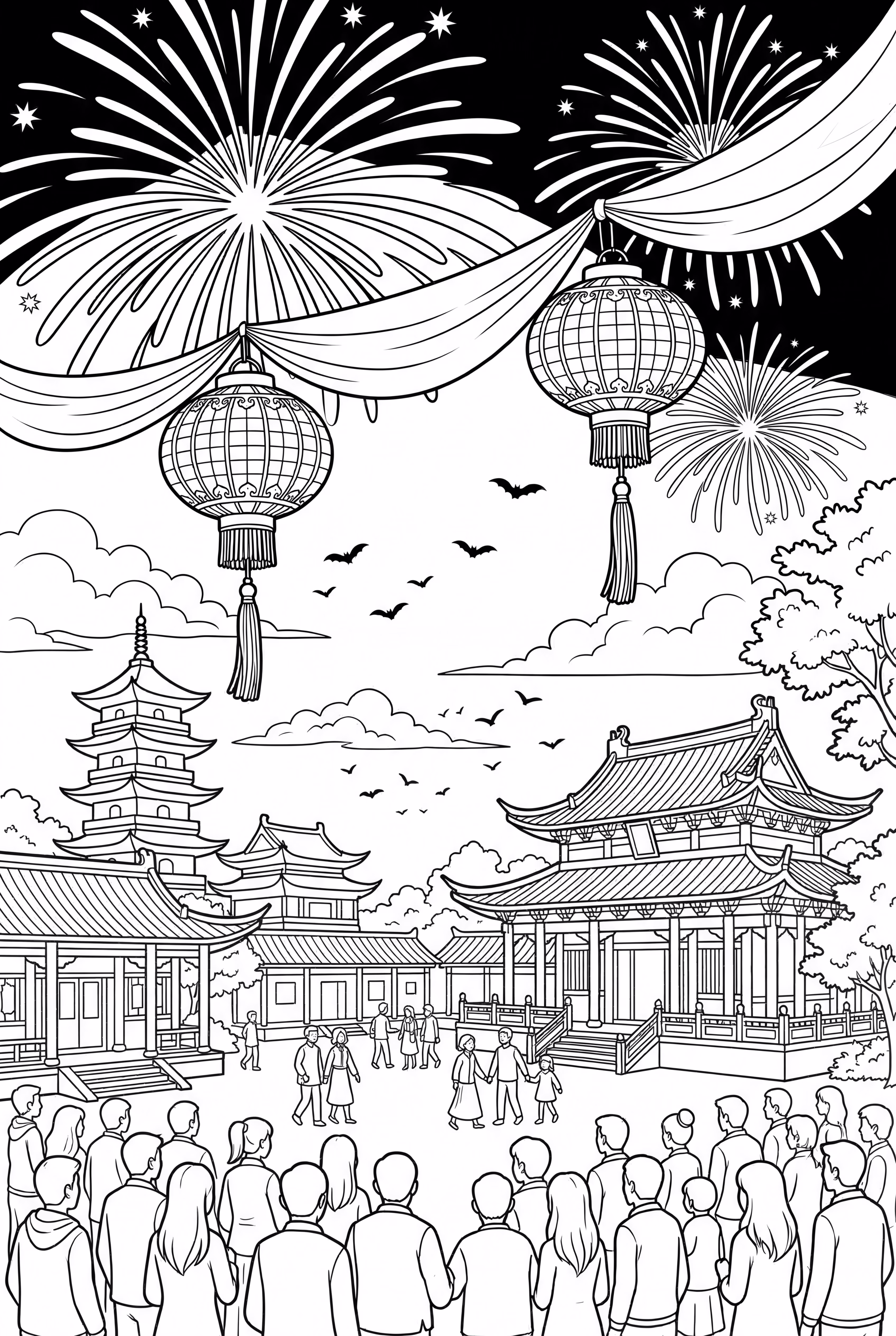 Chinese New Year Fireworks Celebration