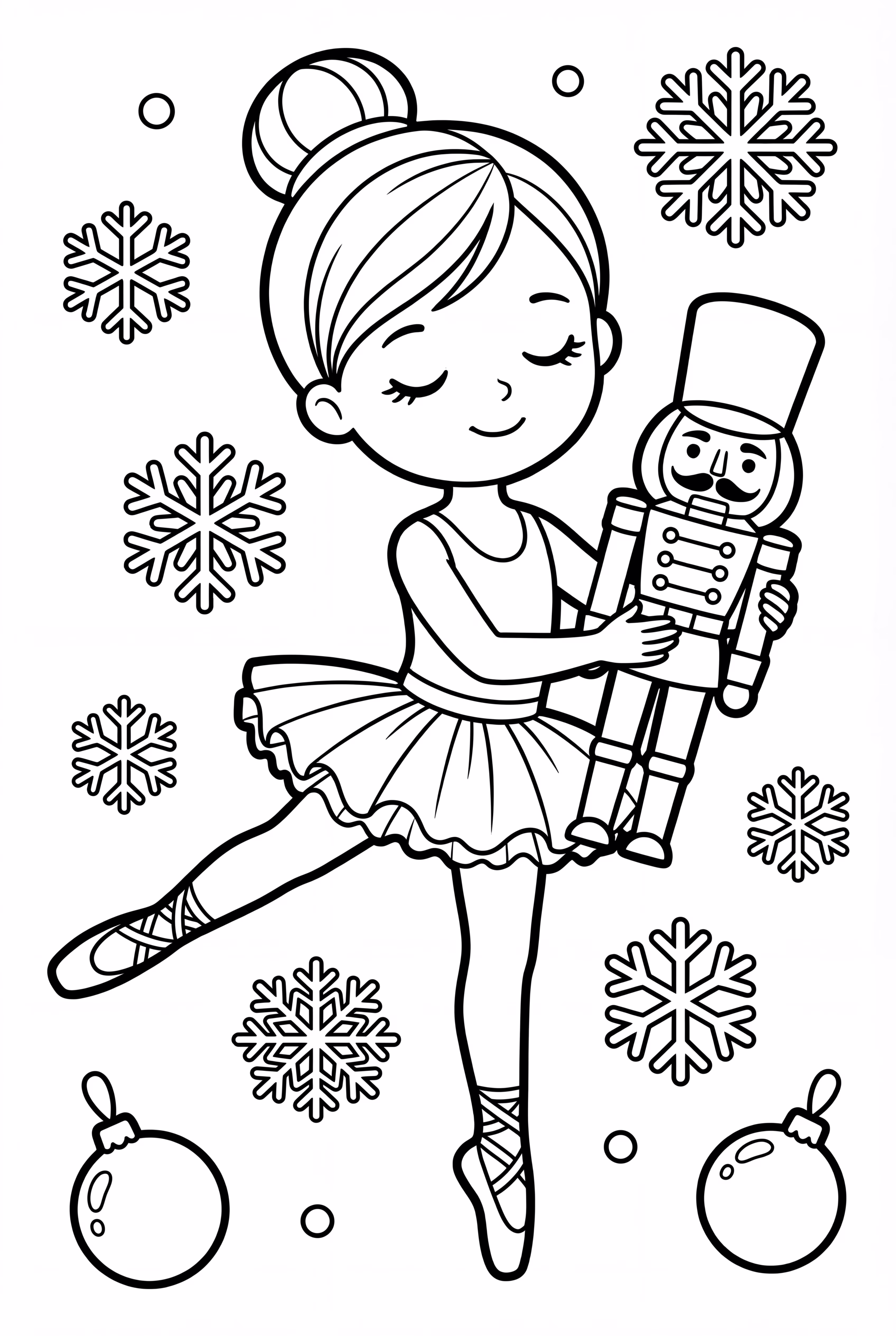 Christmas Ballerina with the Nutcracker