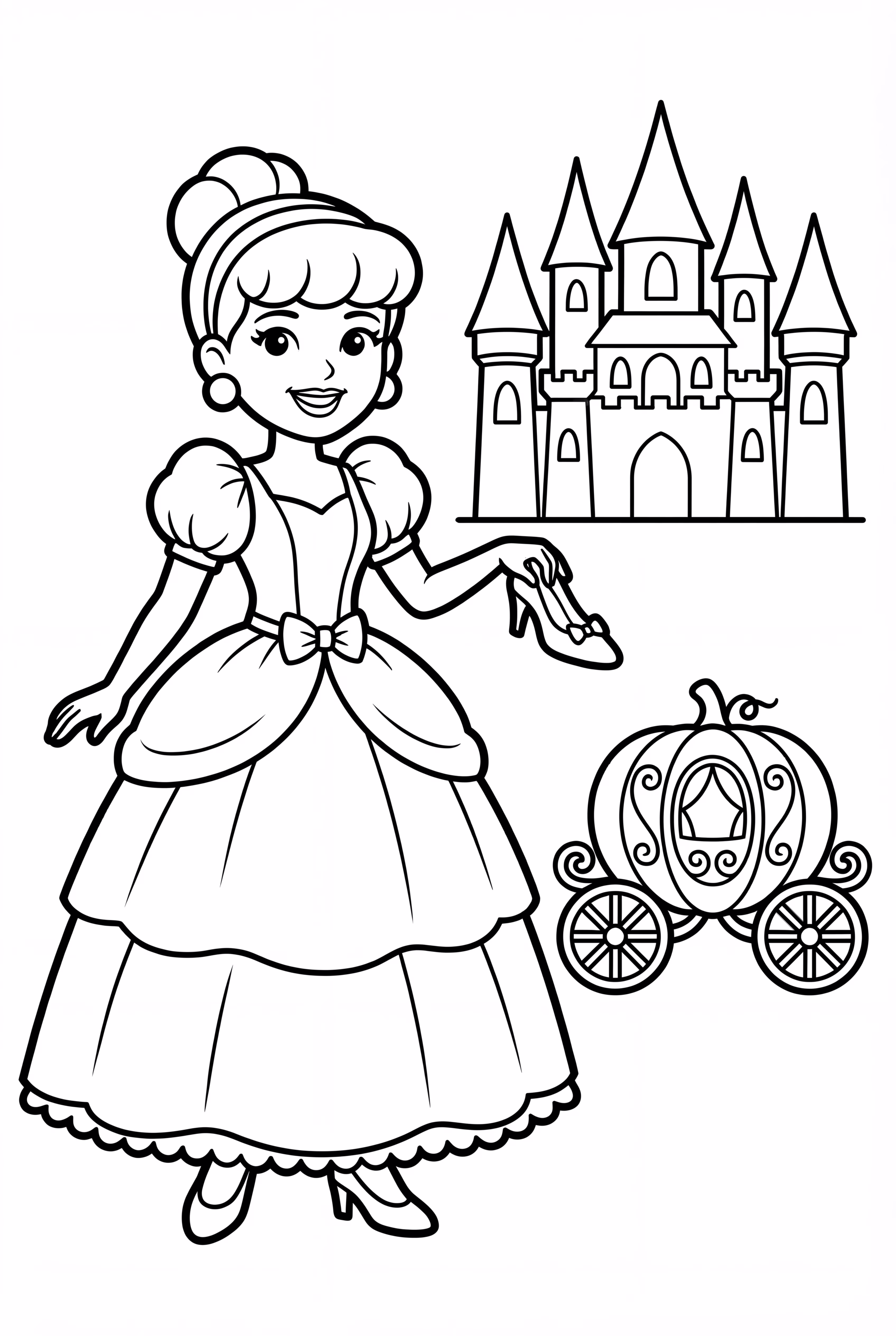 Cinderella Holding The Glass Slipper