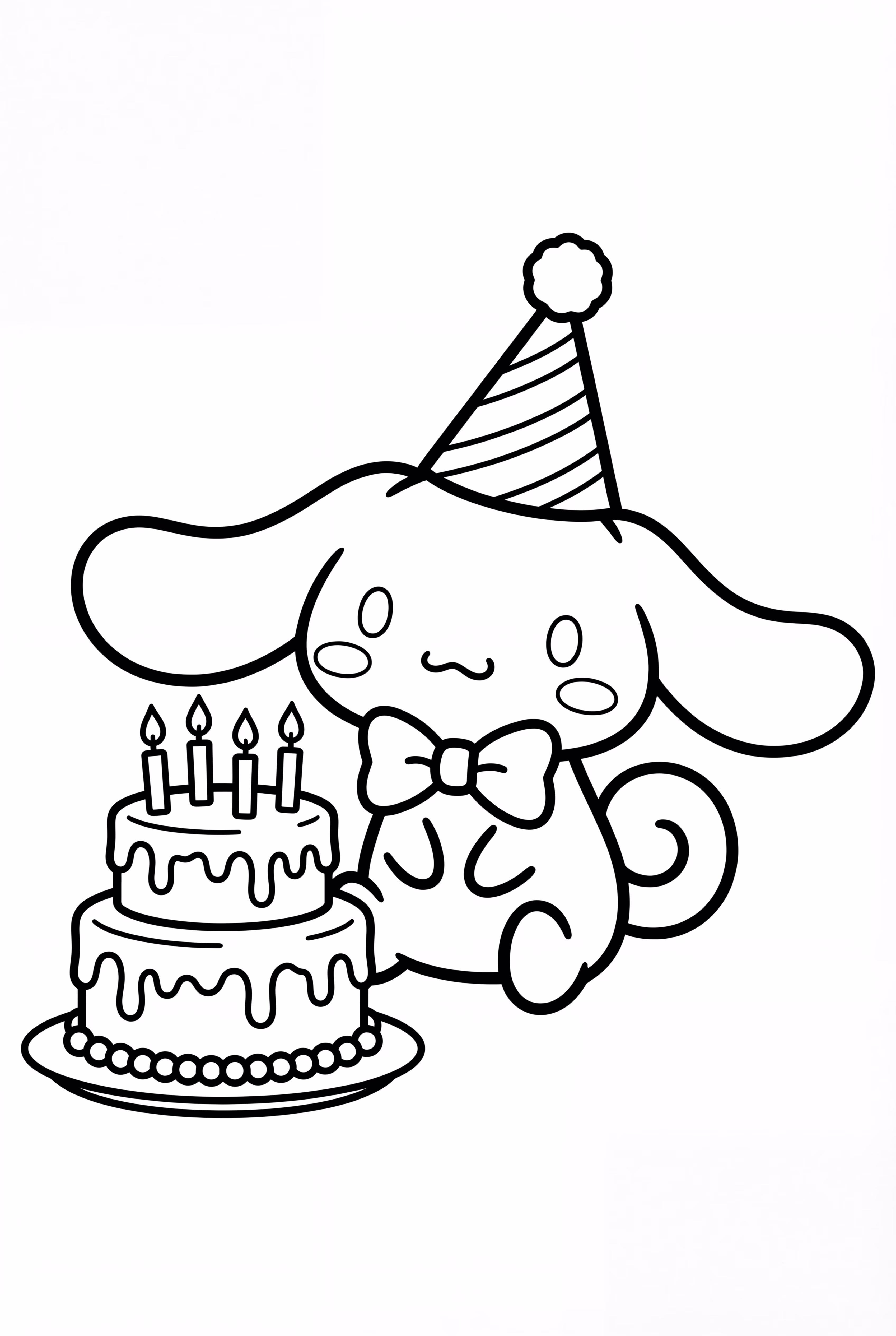 Cinnamoroll Birthday Cake Scene