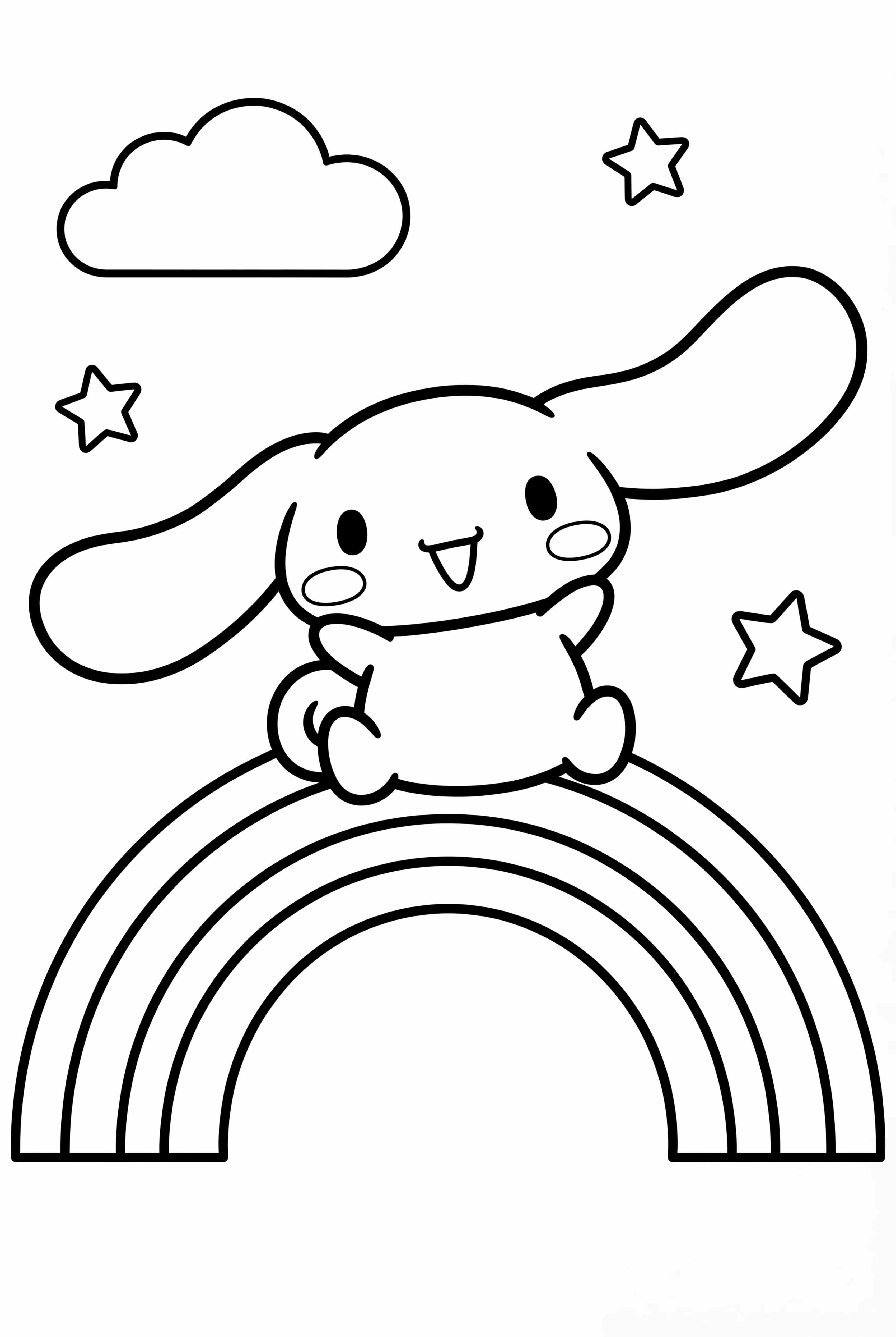 Cinnamoroll Dancing In Rainbows