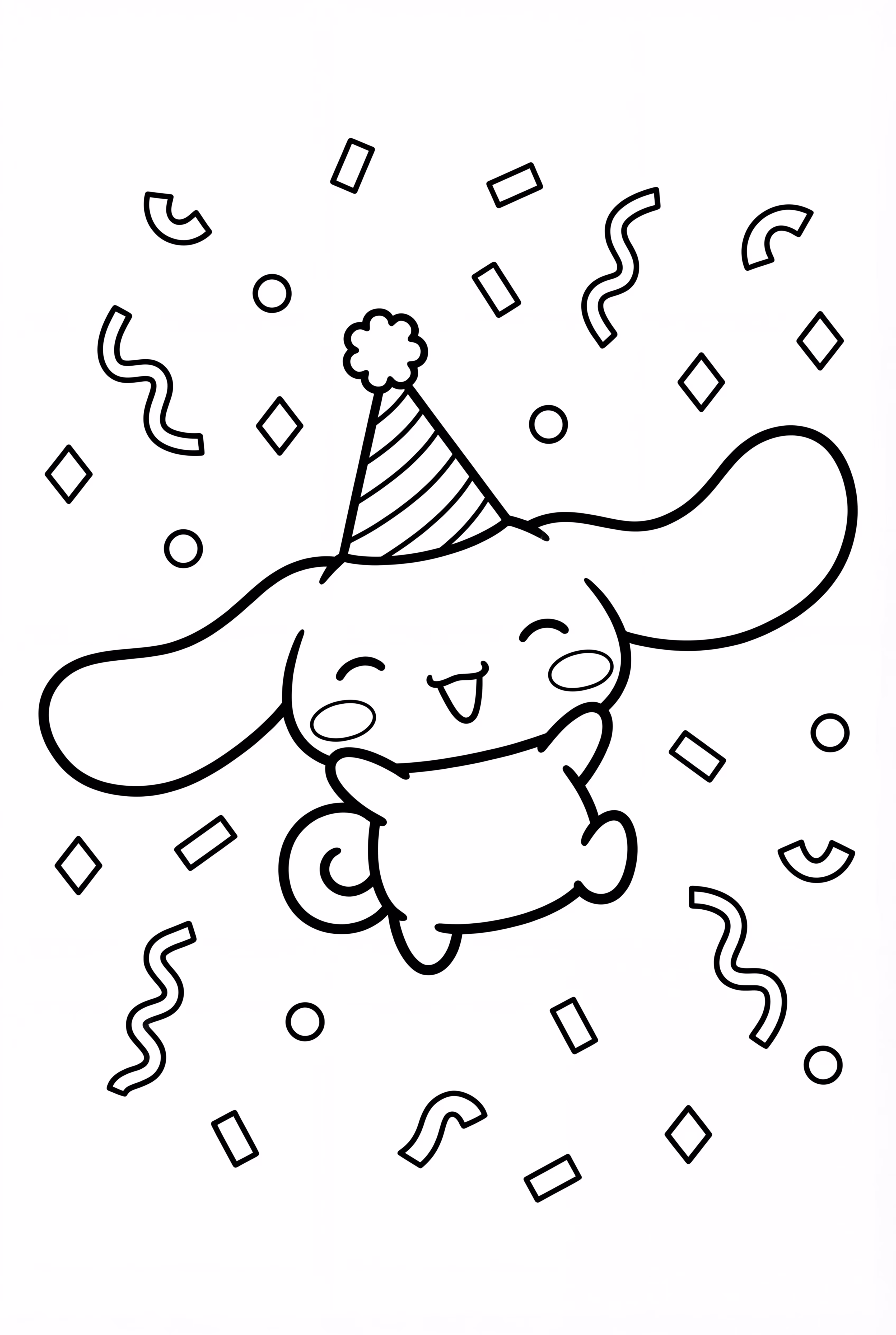  cinnamonroll与庆祝彩带共舞