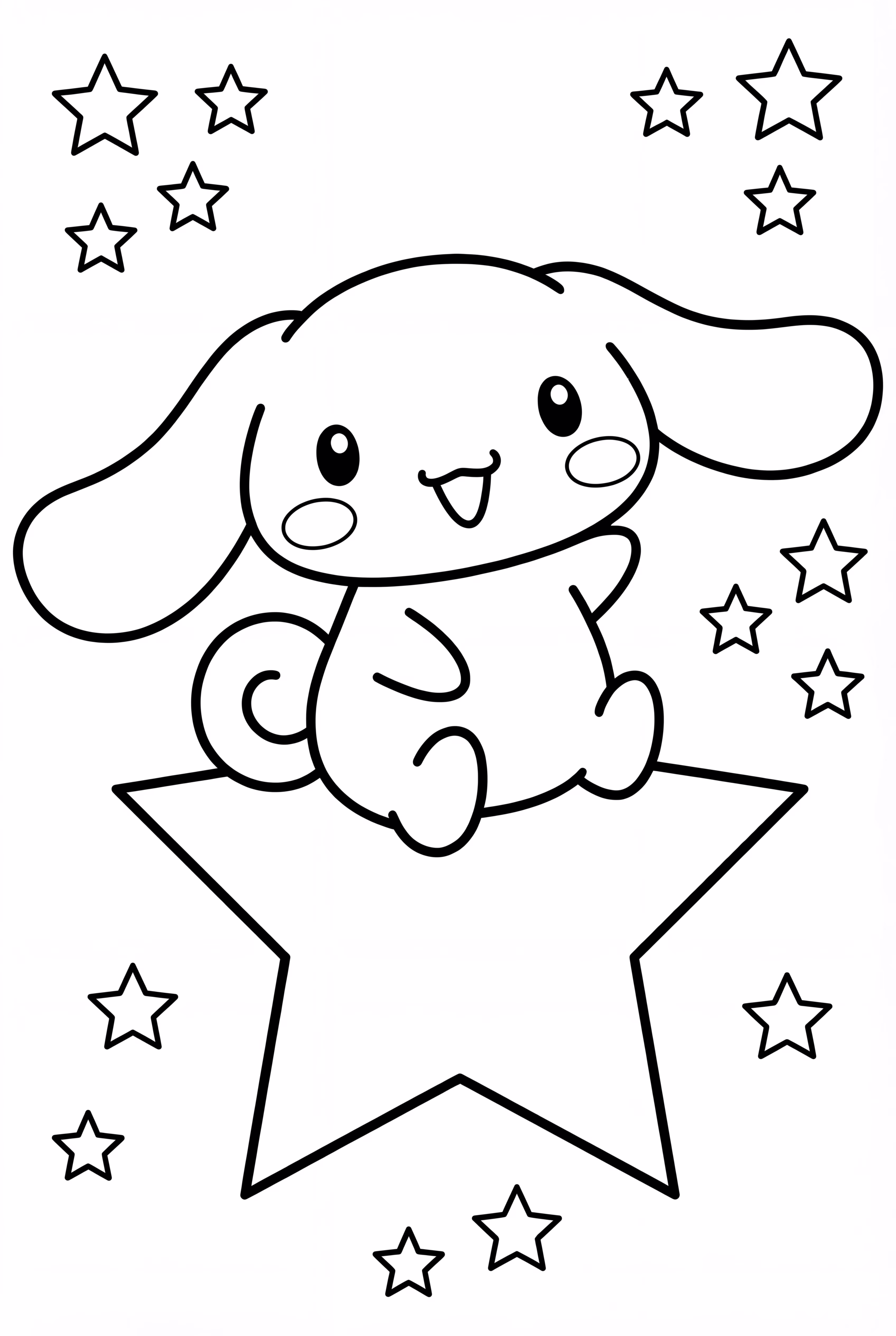 Cinnamoroll Sitting On A Star