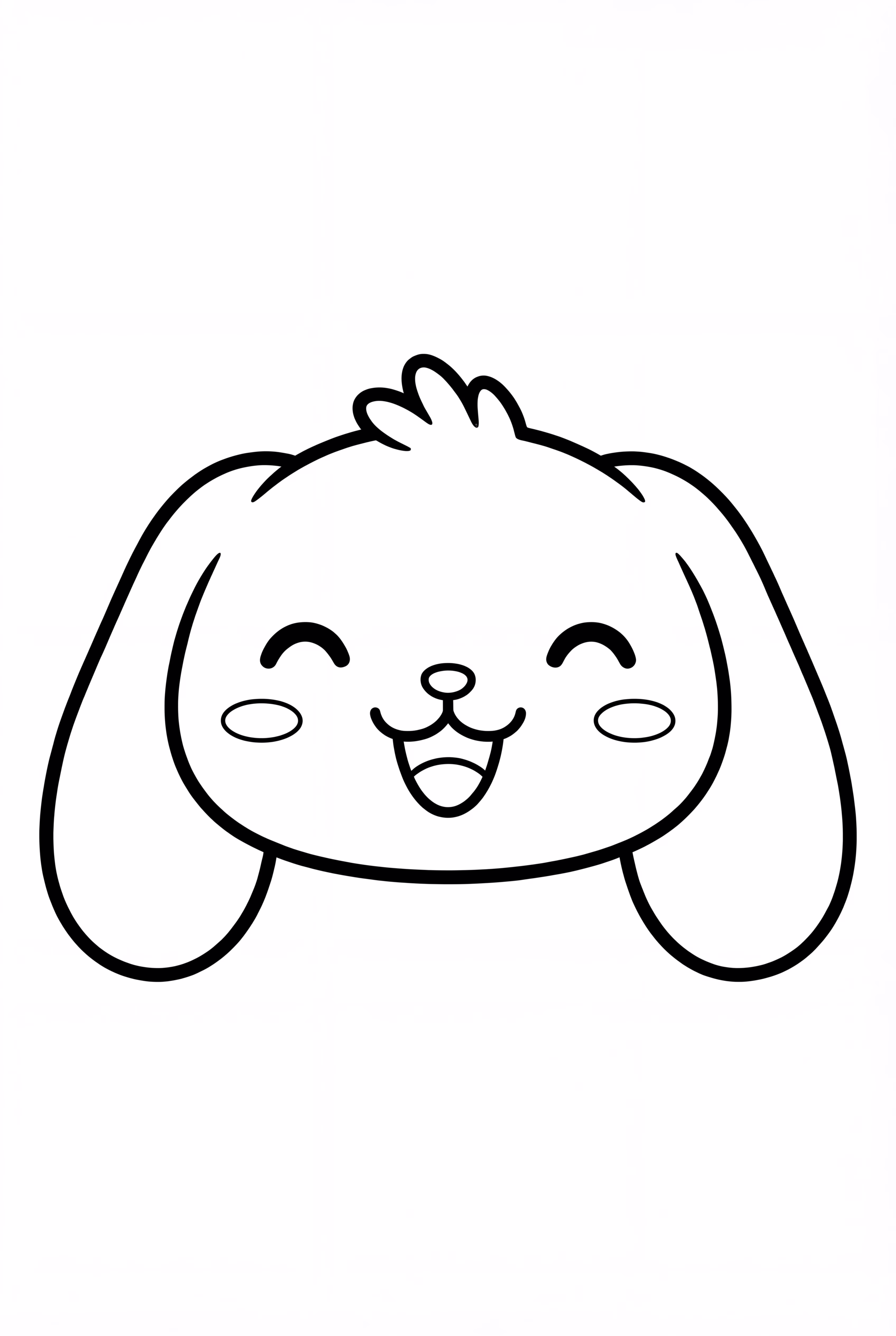 Cinnamoroll Smiling With Closed Eyes