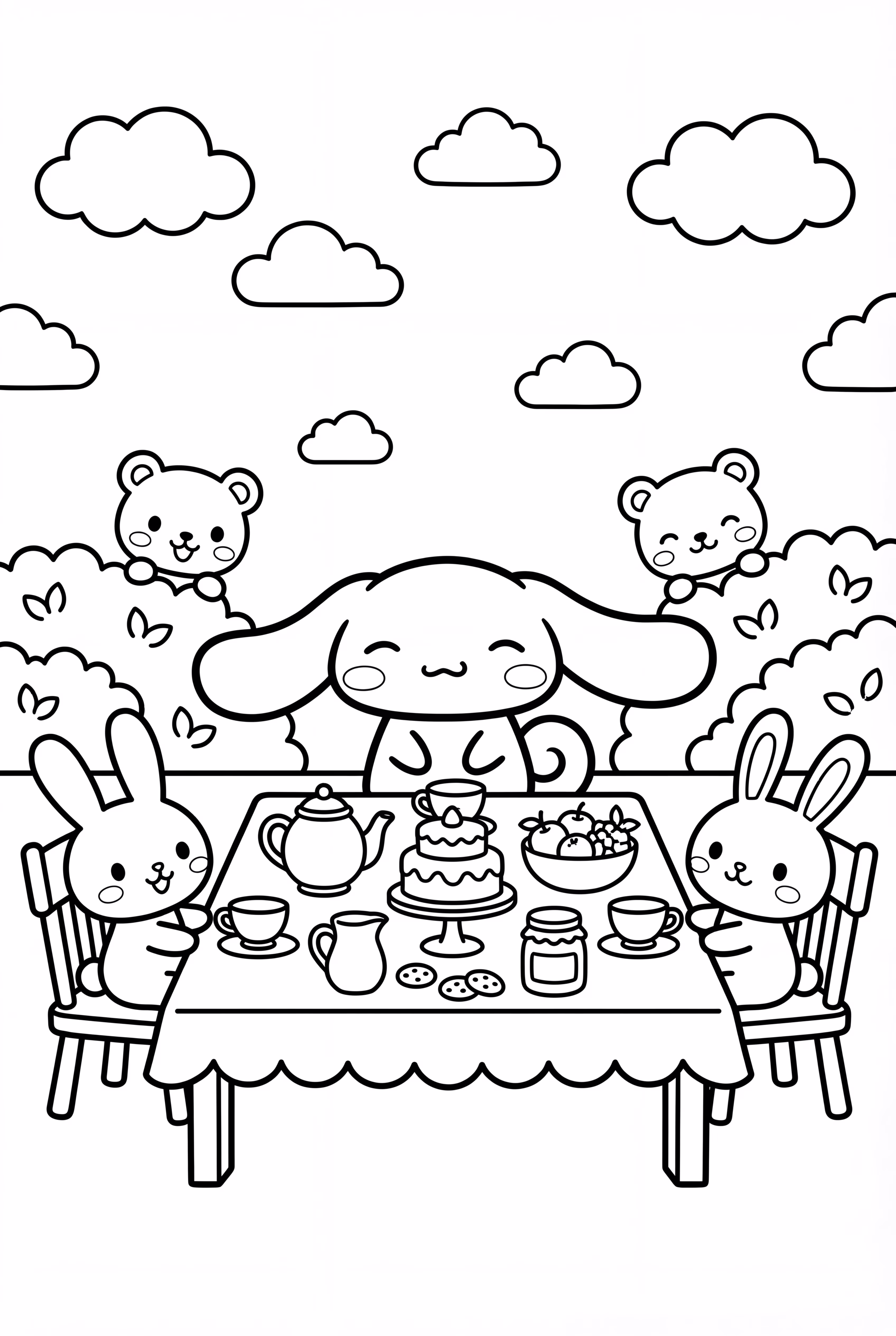Cinnamoroll Tea Party With Friends
