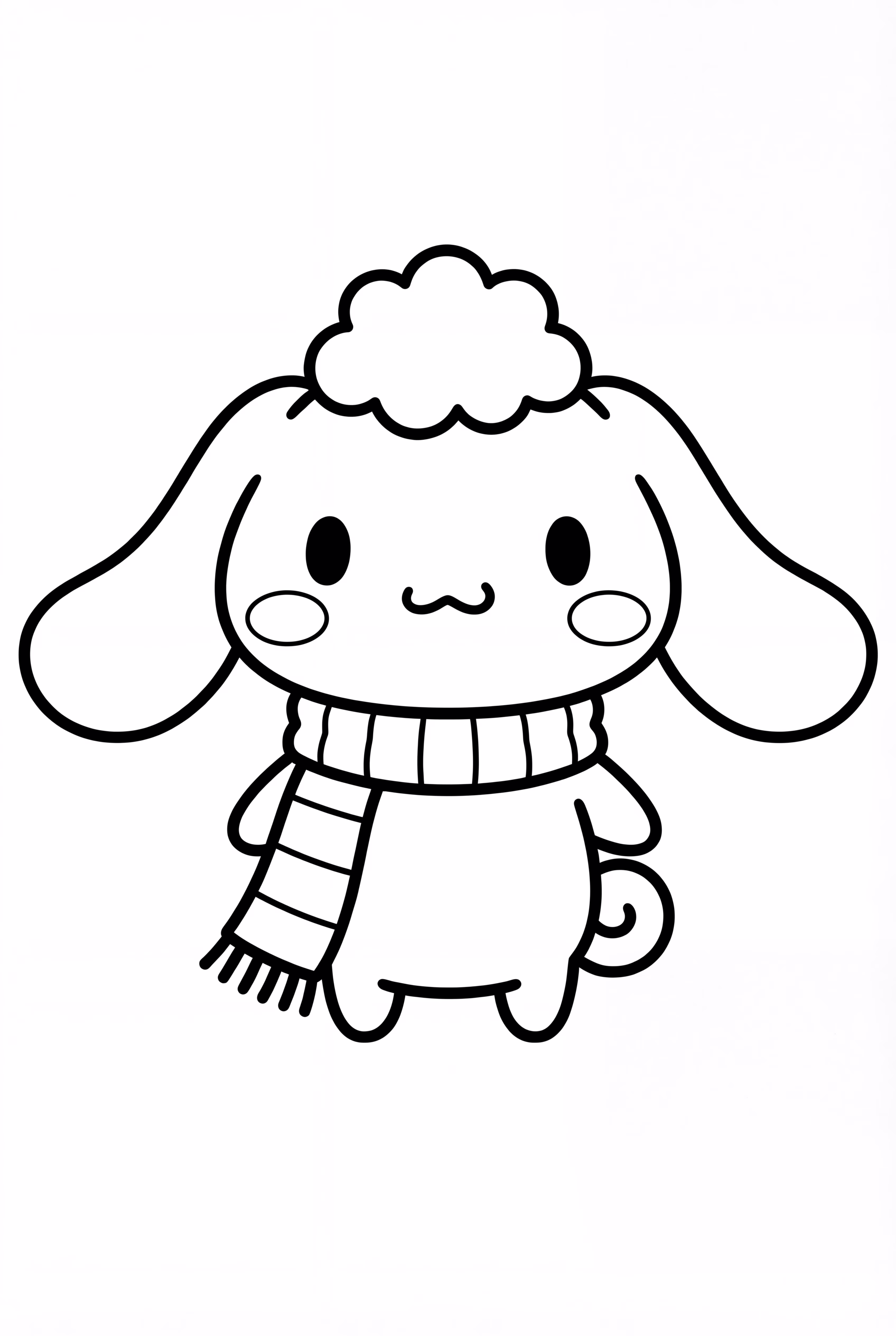 Cinnamoroll With A Rainbow Scarf