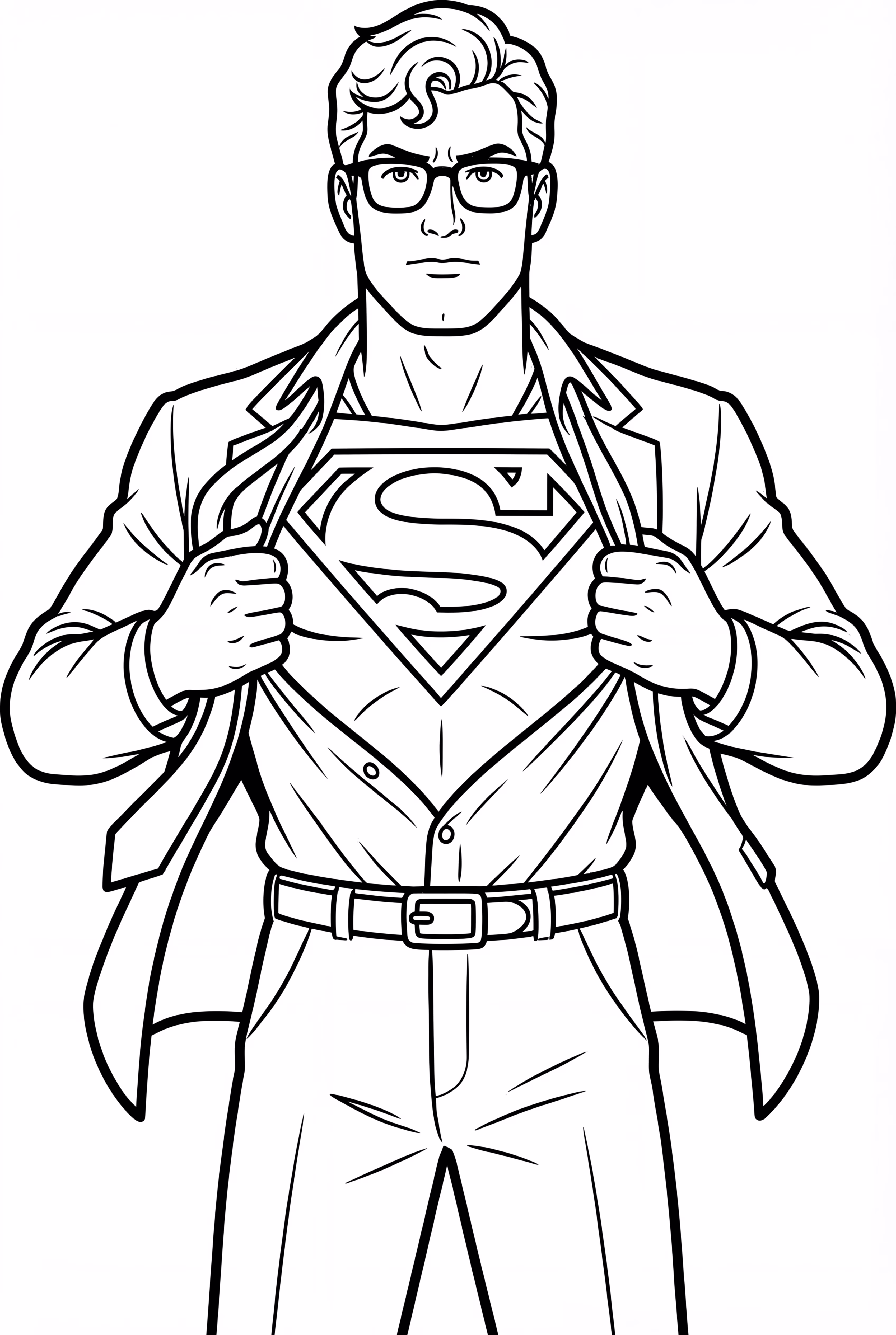 克拉克·肯特撕開襯衫露出超人標誌