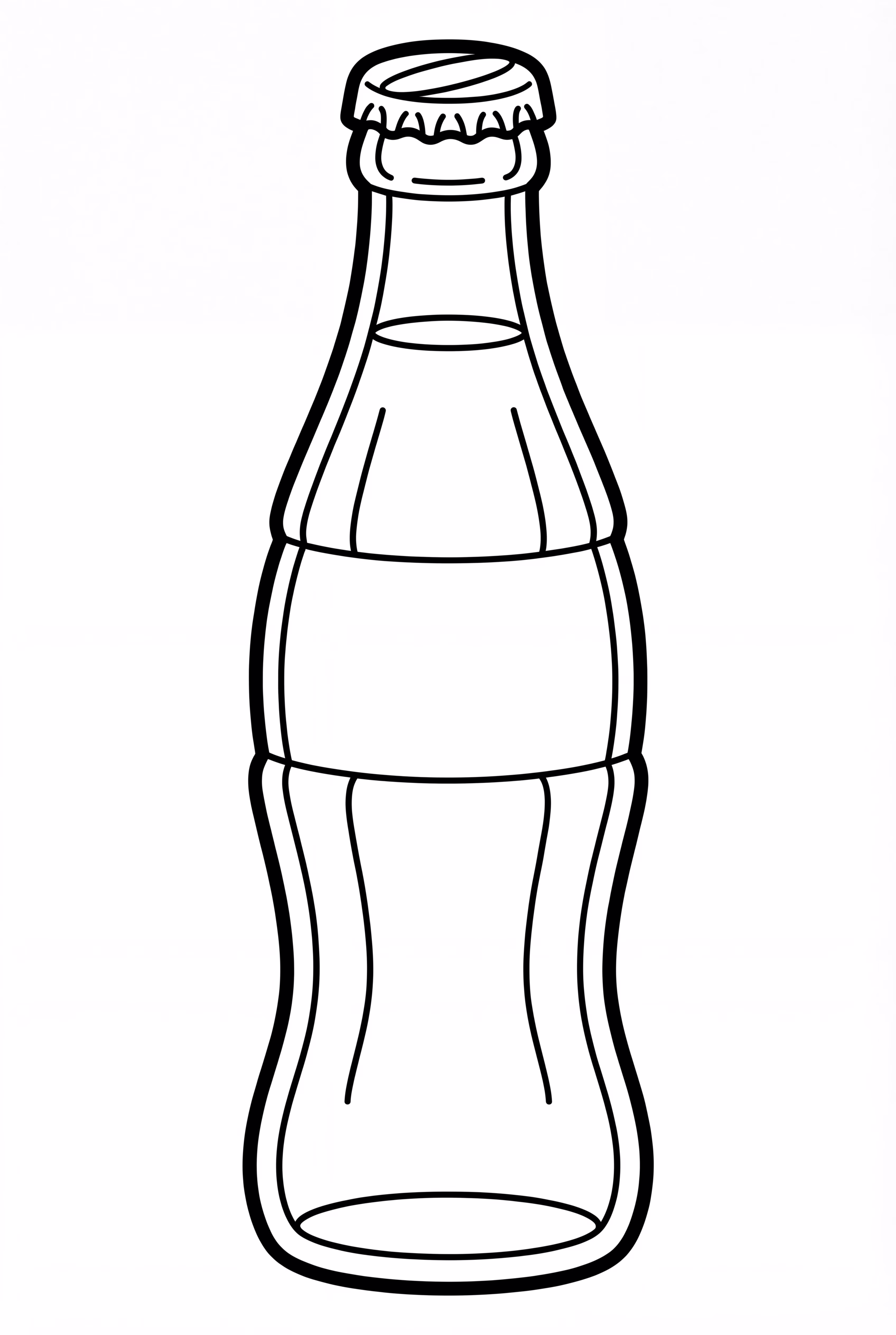Classic Glass Soda Pop Bottle