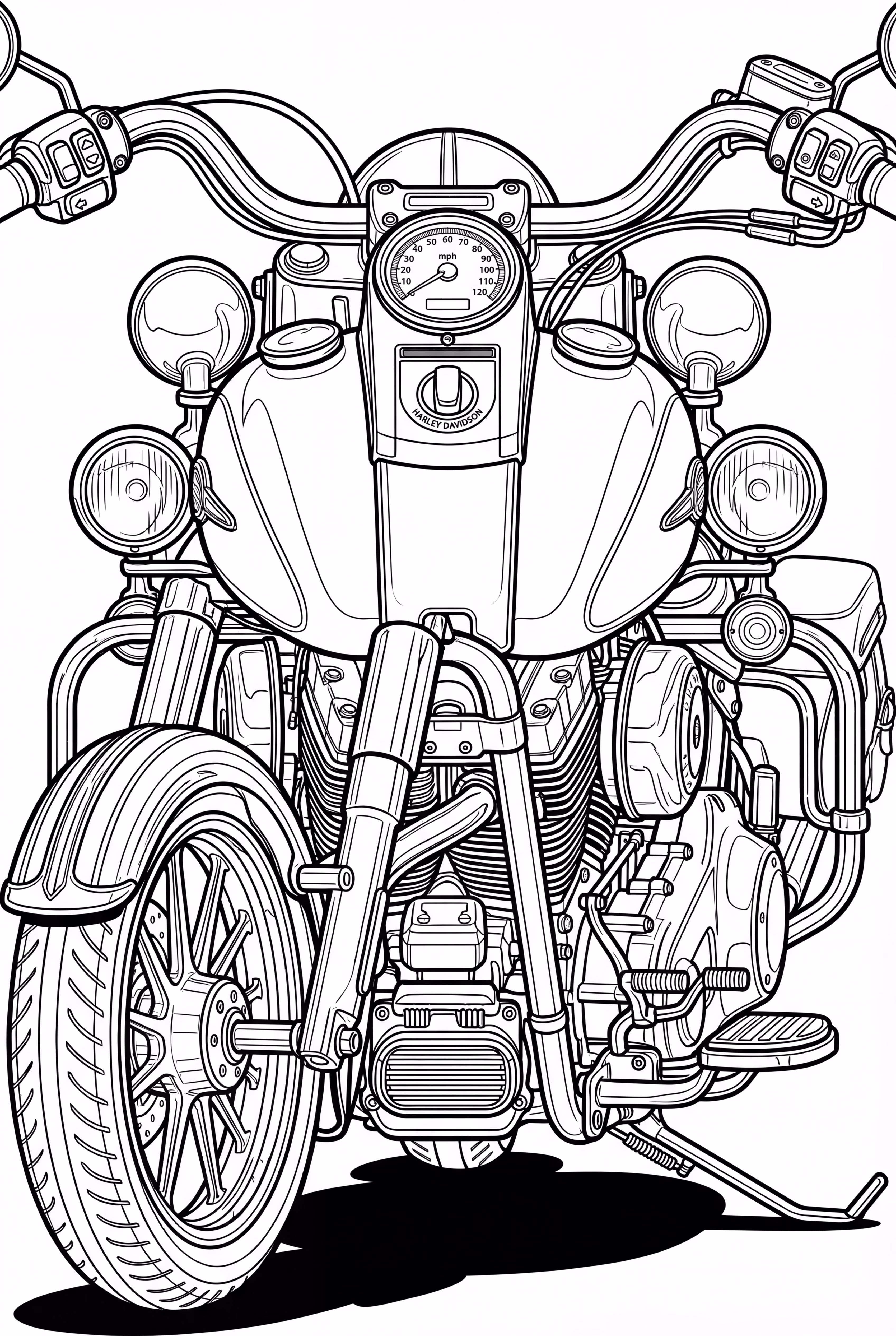 经典哈雷·戴维森摩托车-2