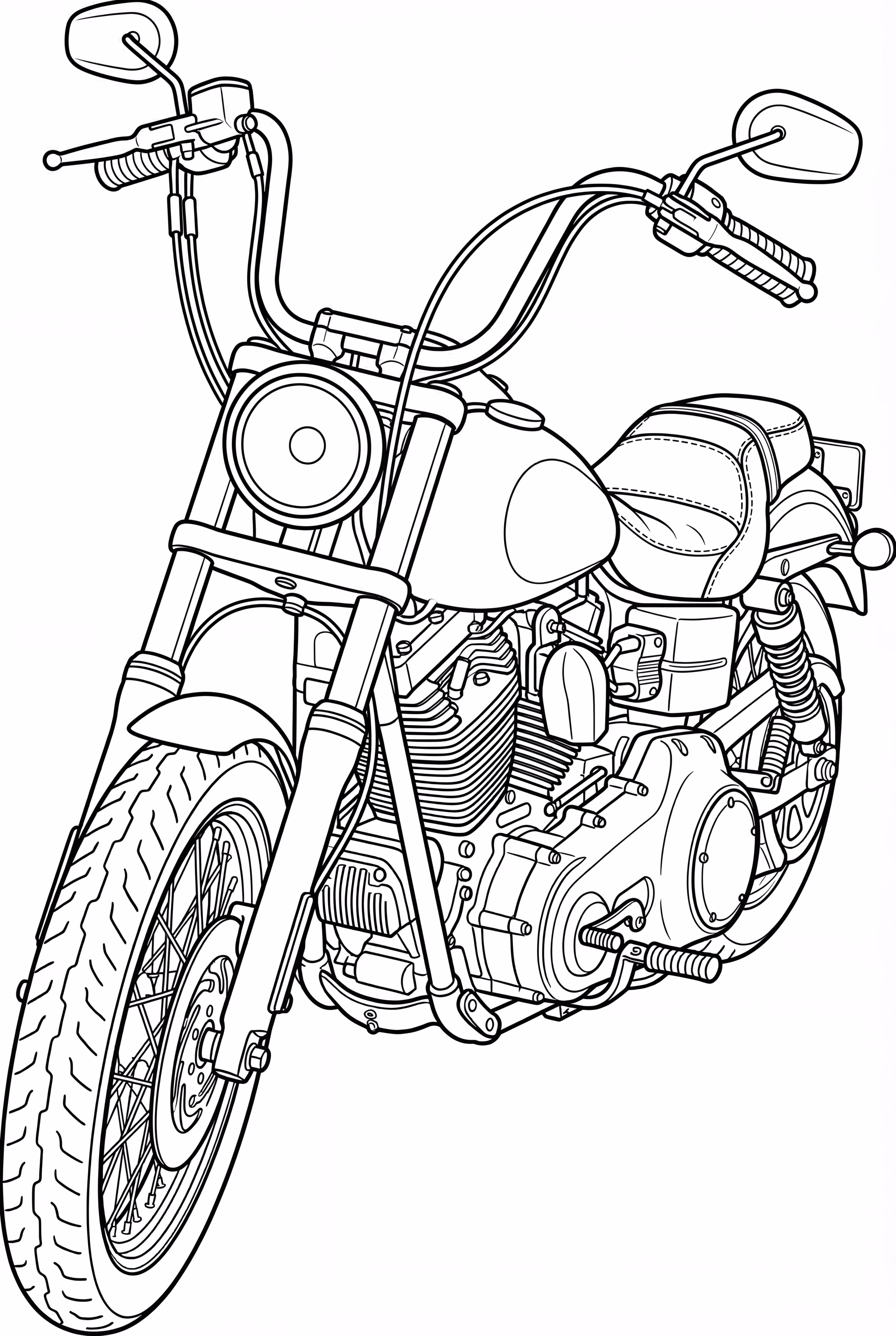 Classic Harley Davidson Motorcycle