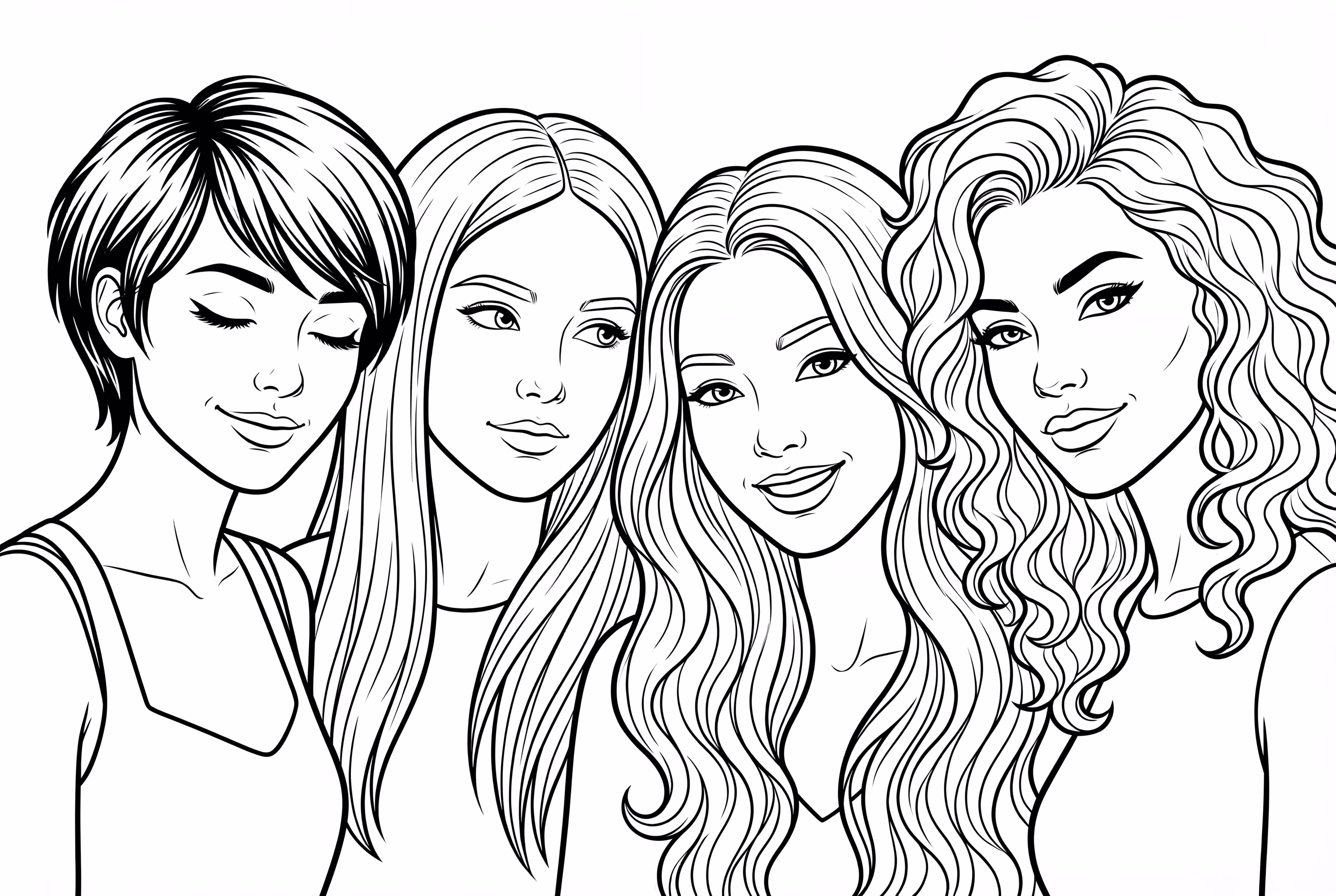 Close Up Dos Quatro Membros do Blackpink