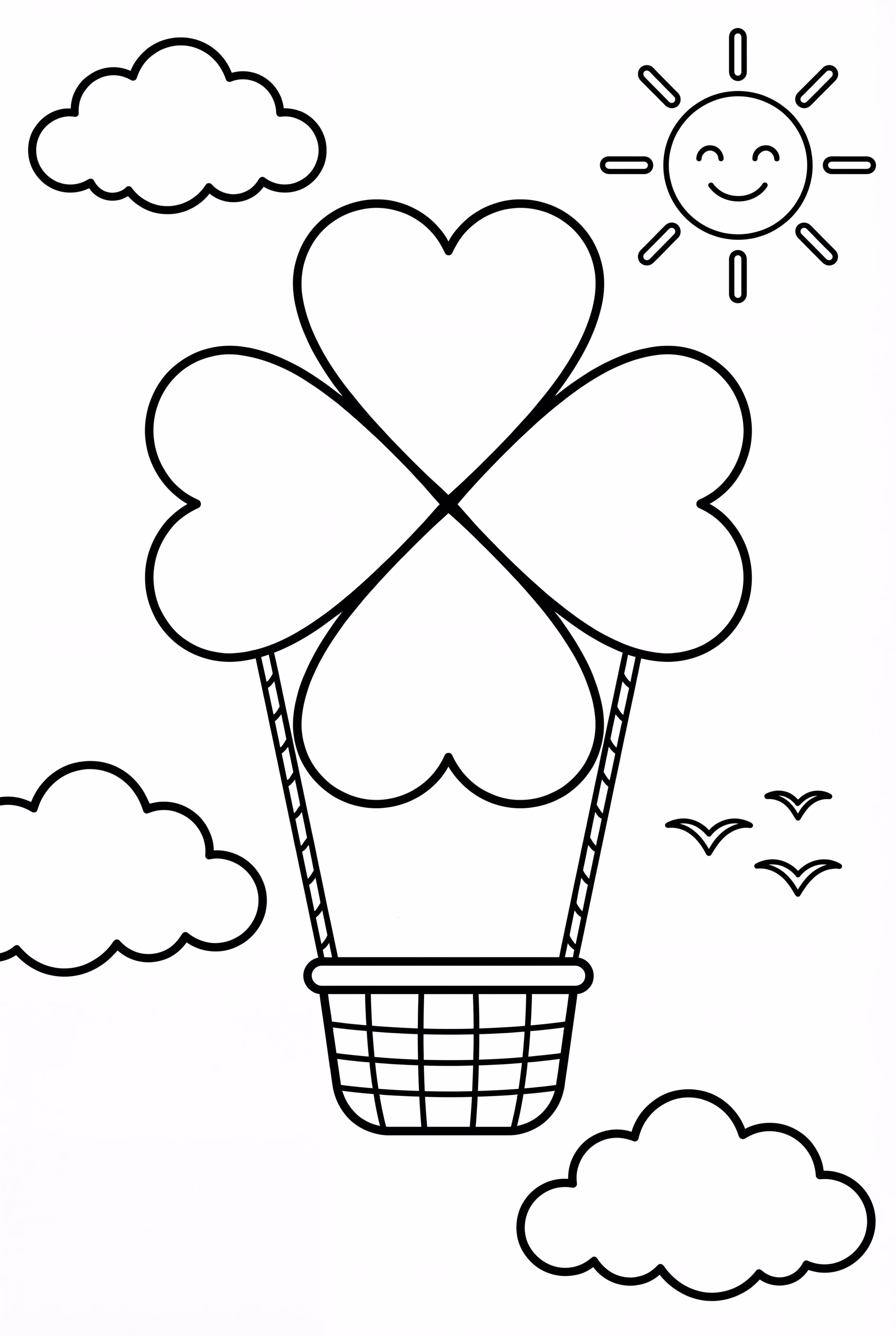 Clover-shaped Hot Air Balloon