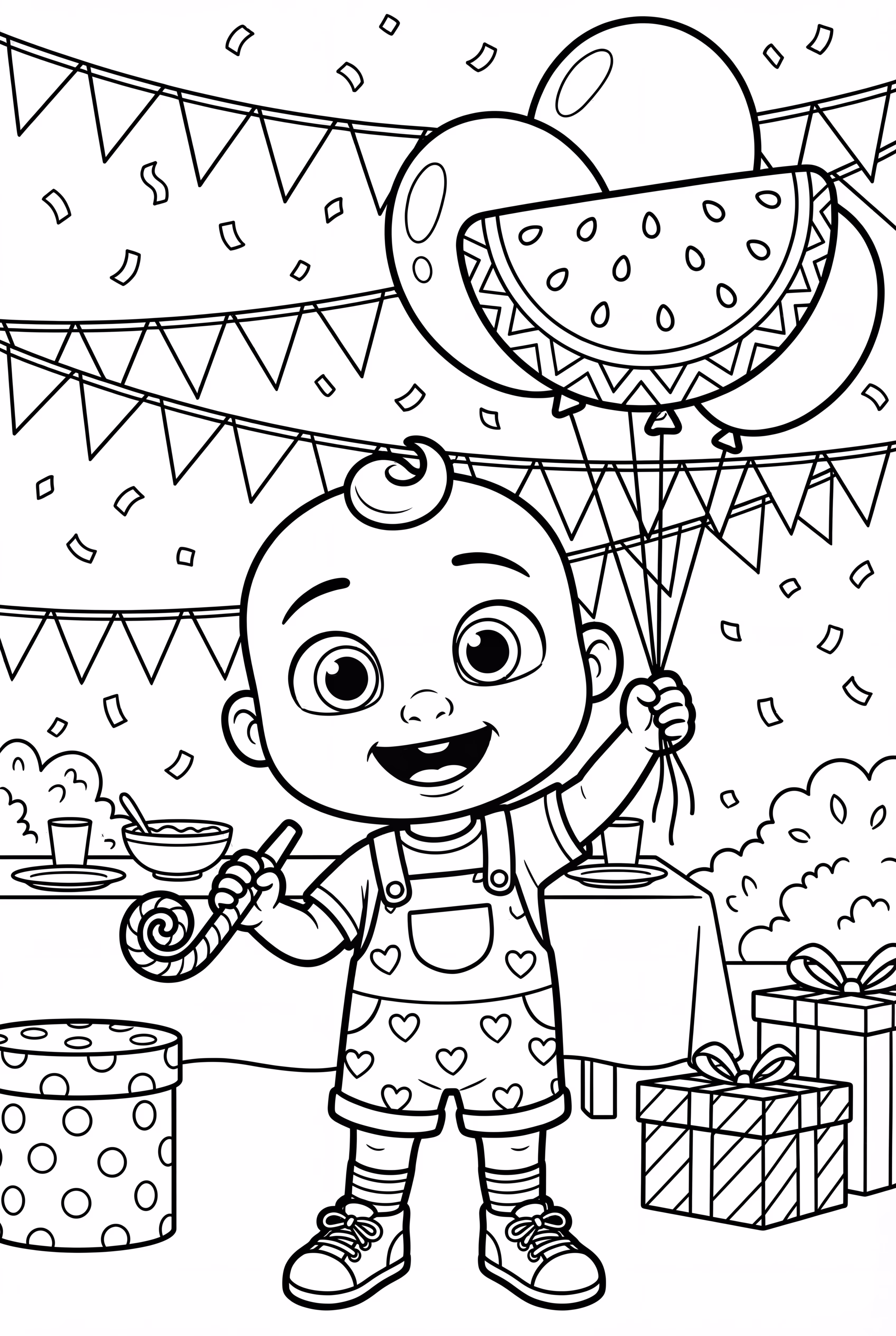 Cocomelon Surprise de Ballons d'Anniversaire