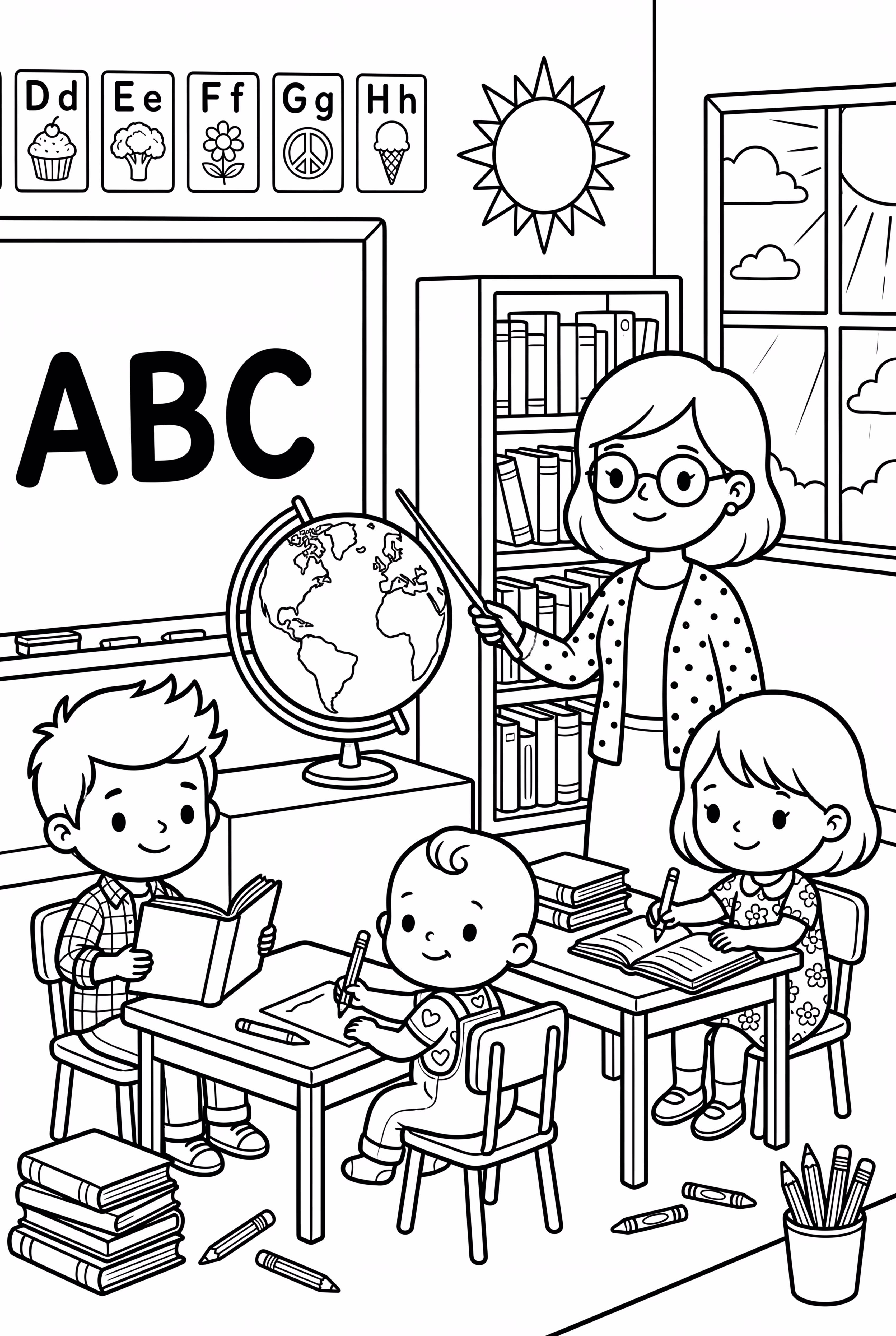 Cocomelon教室學習ABC